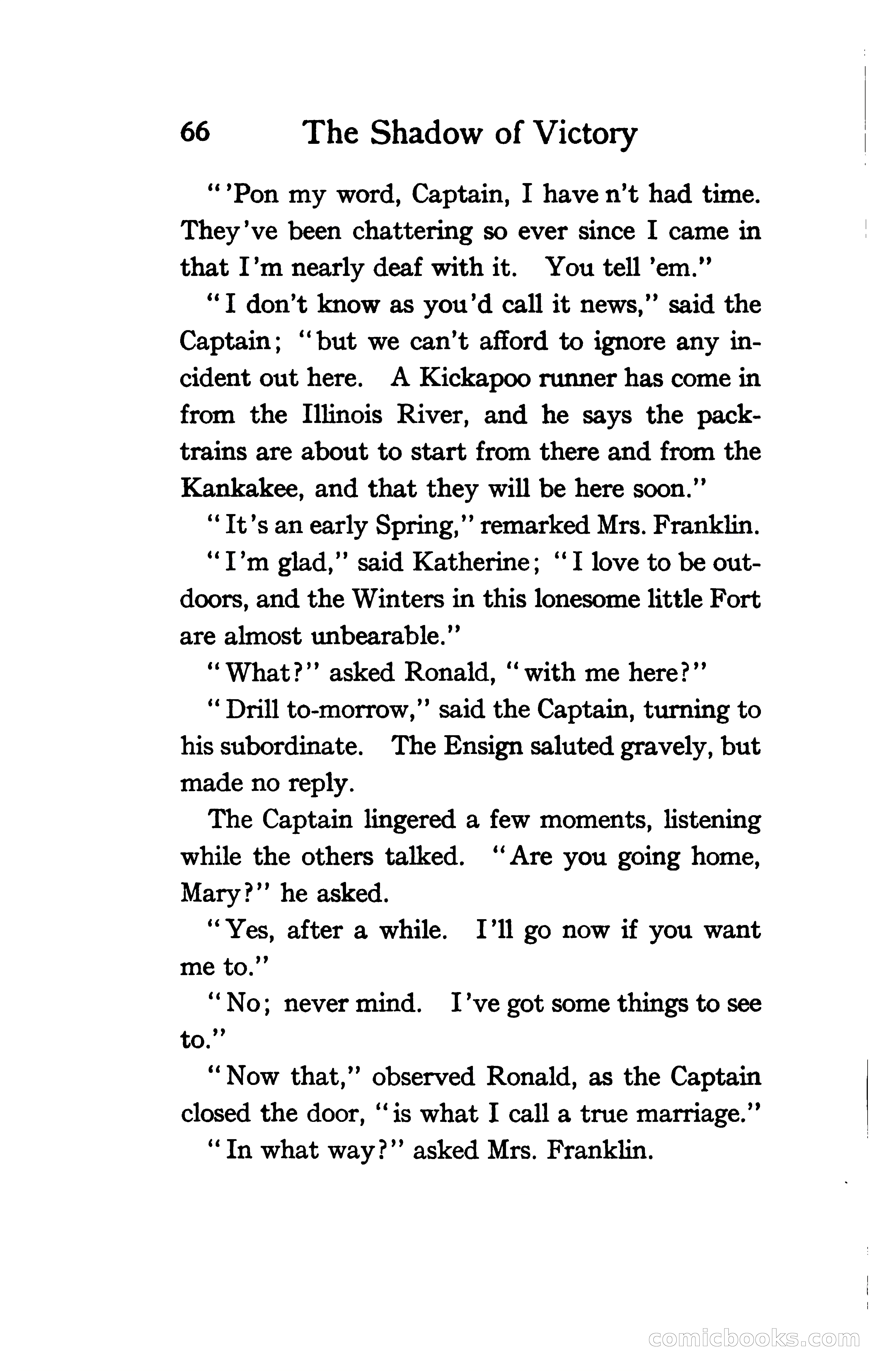 The Shadow of Victory: A Romance of Fort Dearborn — page 85 of 399