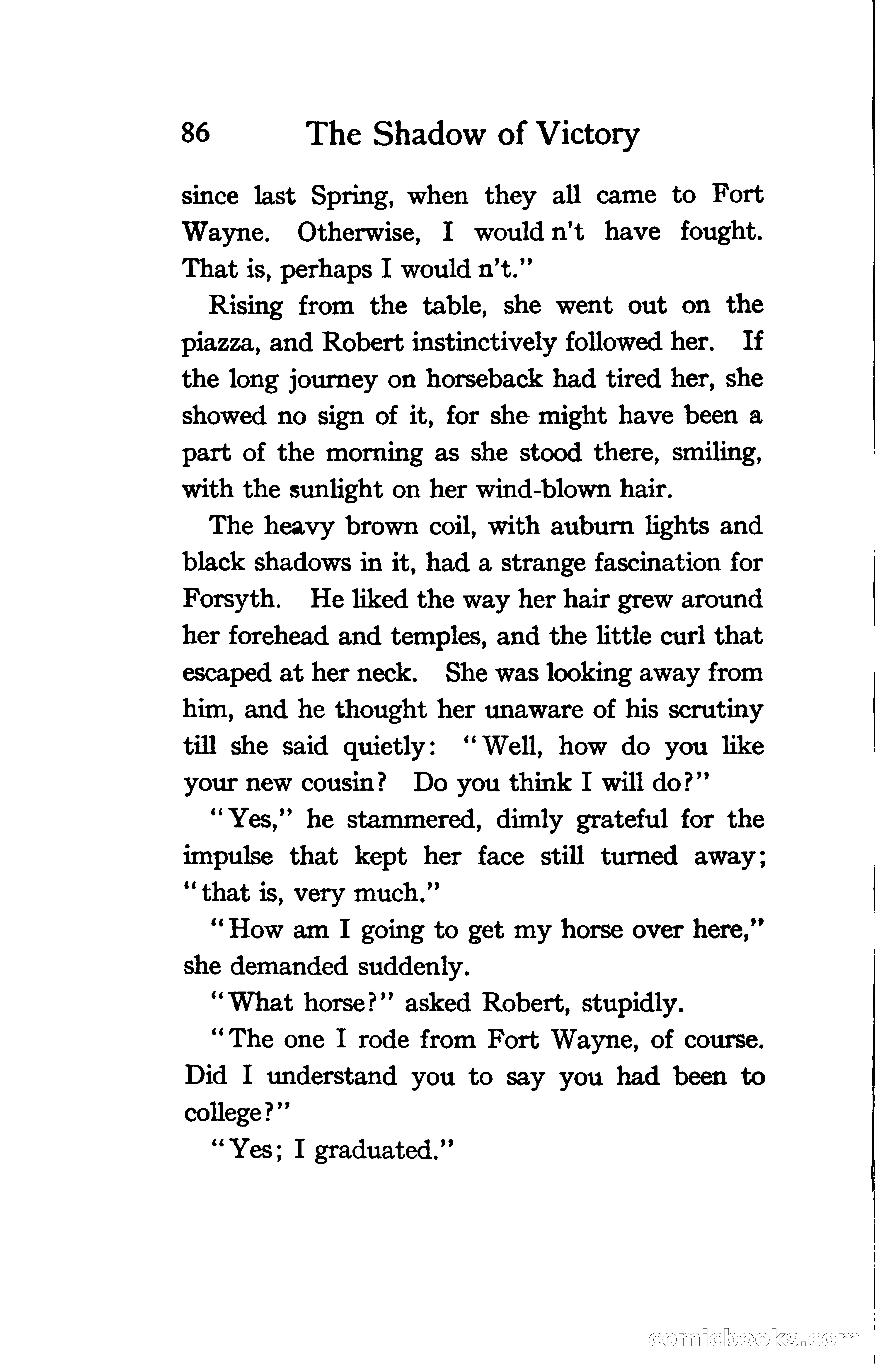 The Shadow of Victory: A Romance of Fort Dearborn — page 105 of 399