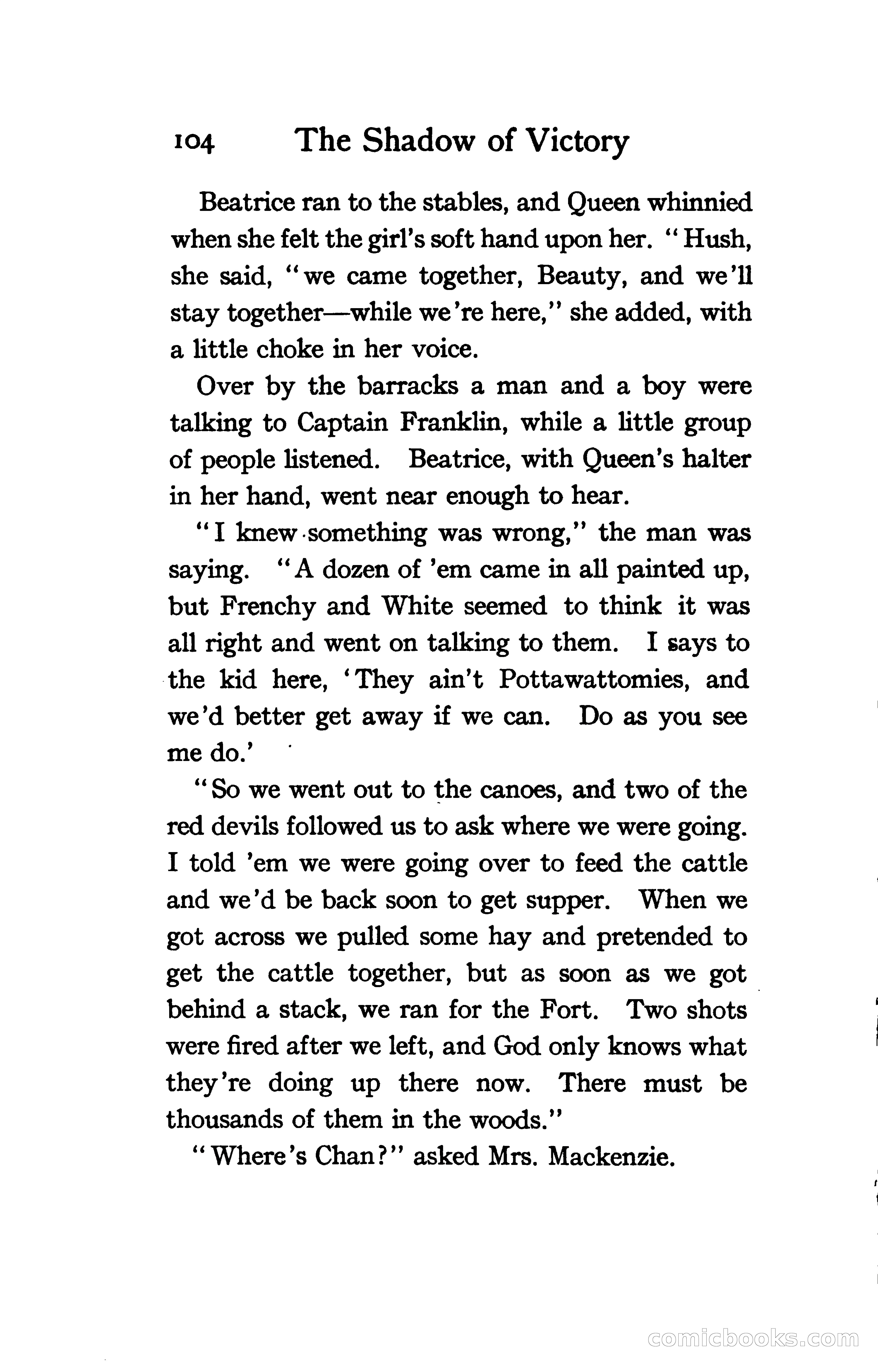 The Shadow of Victory: A Romance of Fort Dearborn — page 123 of 399