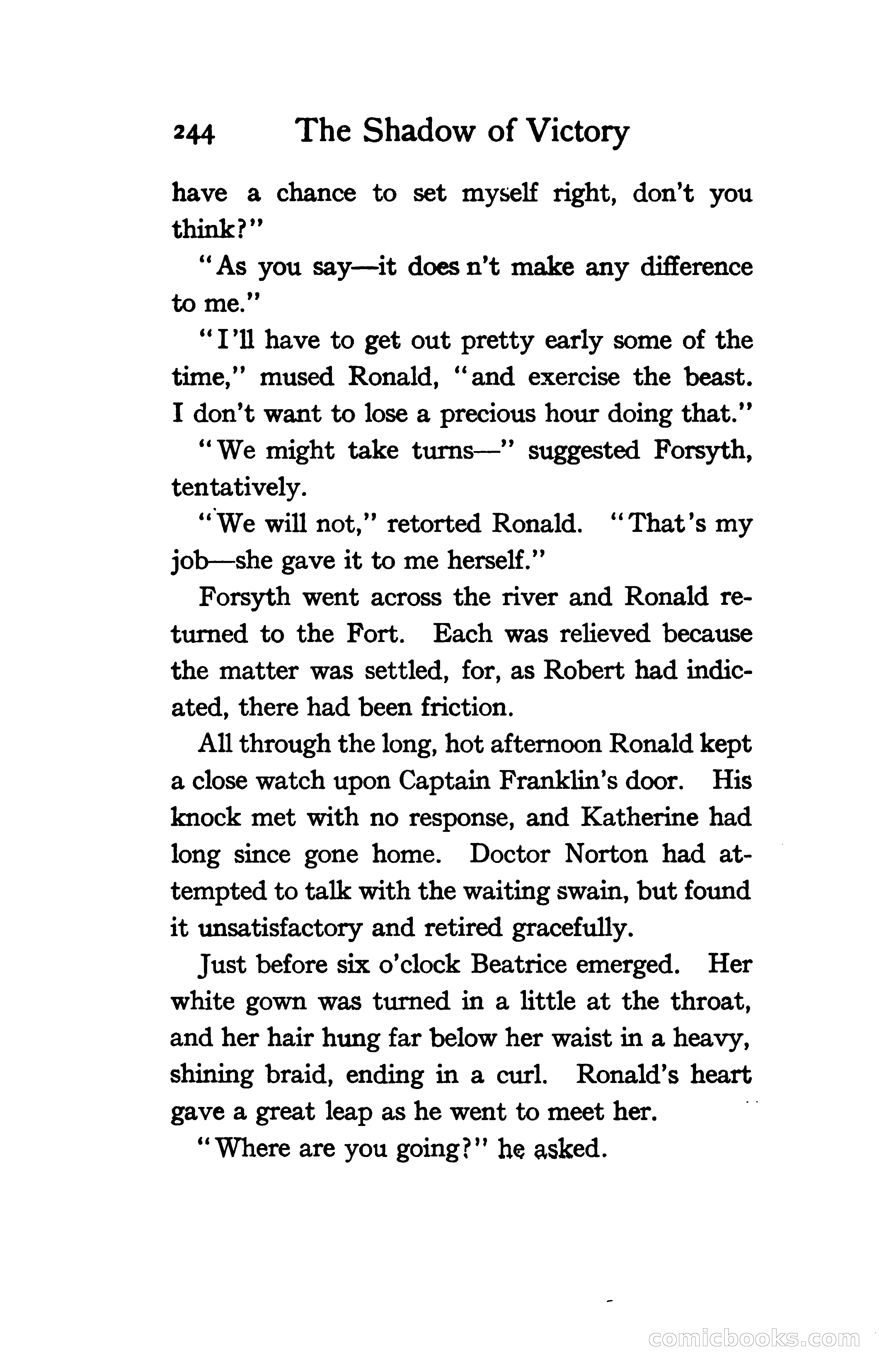 The Shadow of Victory: A Romance of Fort Dearborn — page 263 of 399