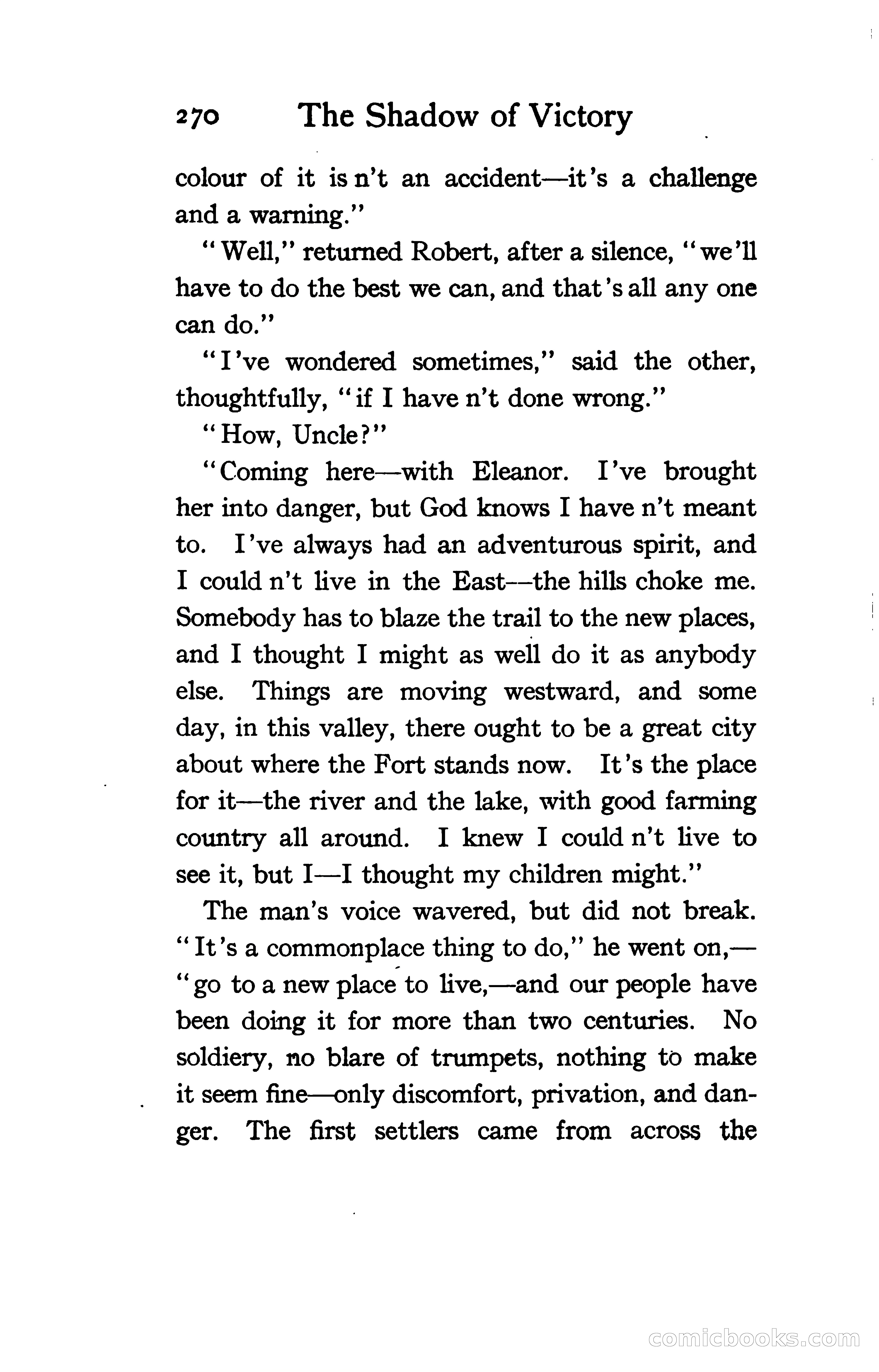 The Shadow of Victory: A Romance of Fort Dearborn — page 289 of 399