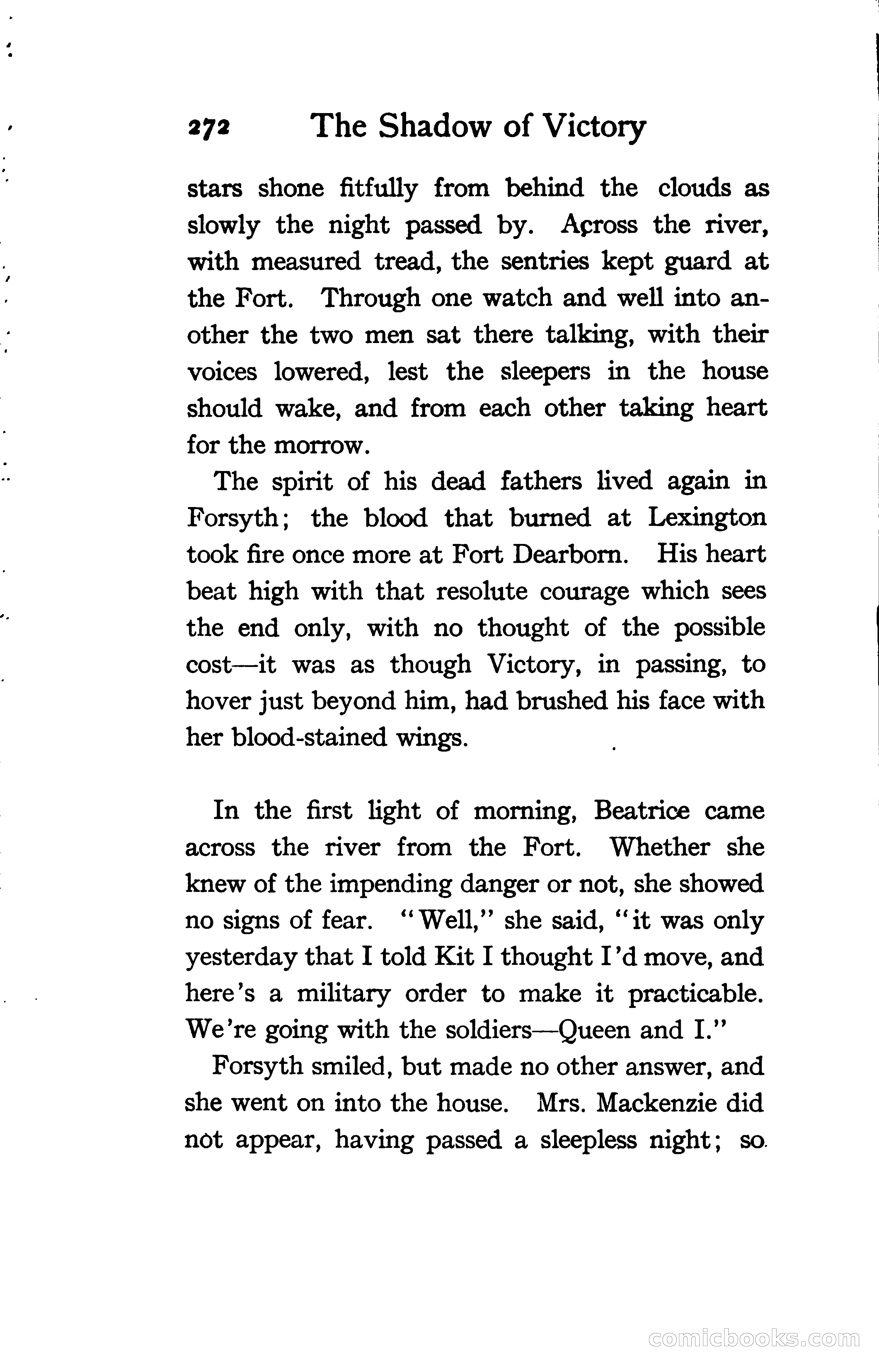 The Shadow of Victory: A Romance of Fort Dearborn — page 291 of 399