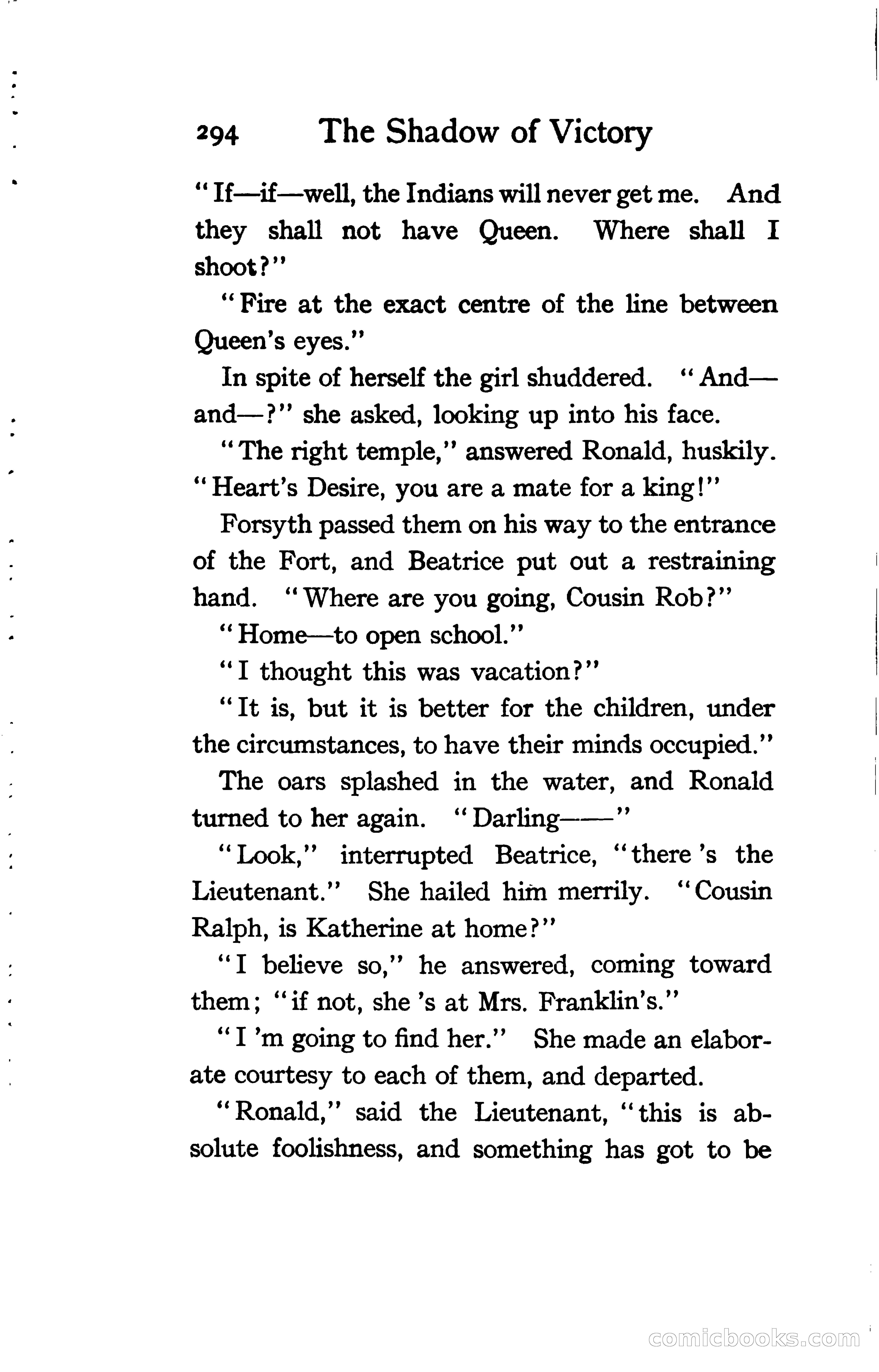 The Shadow of Victory: A Romance of Fort Dearborn — page 313 of 399