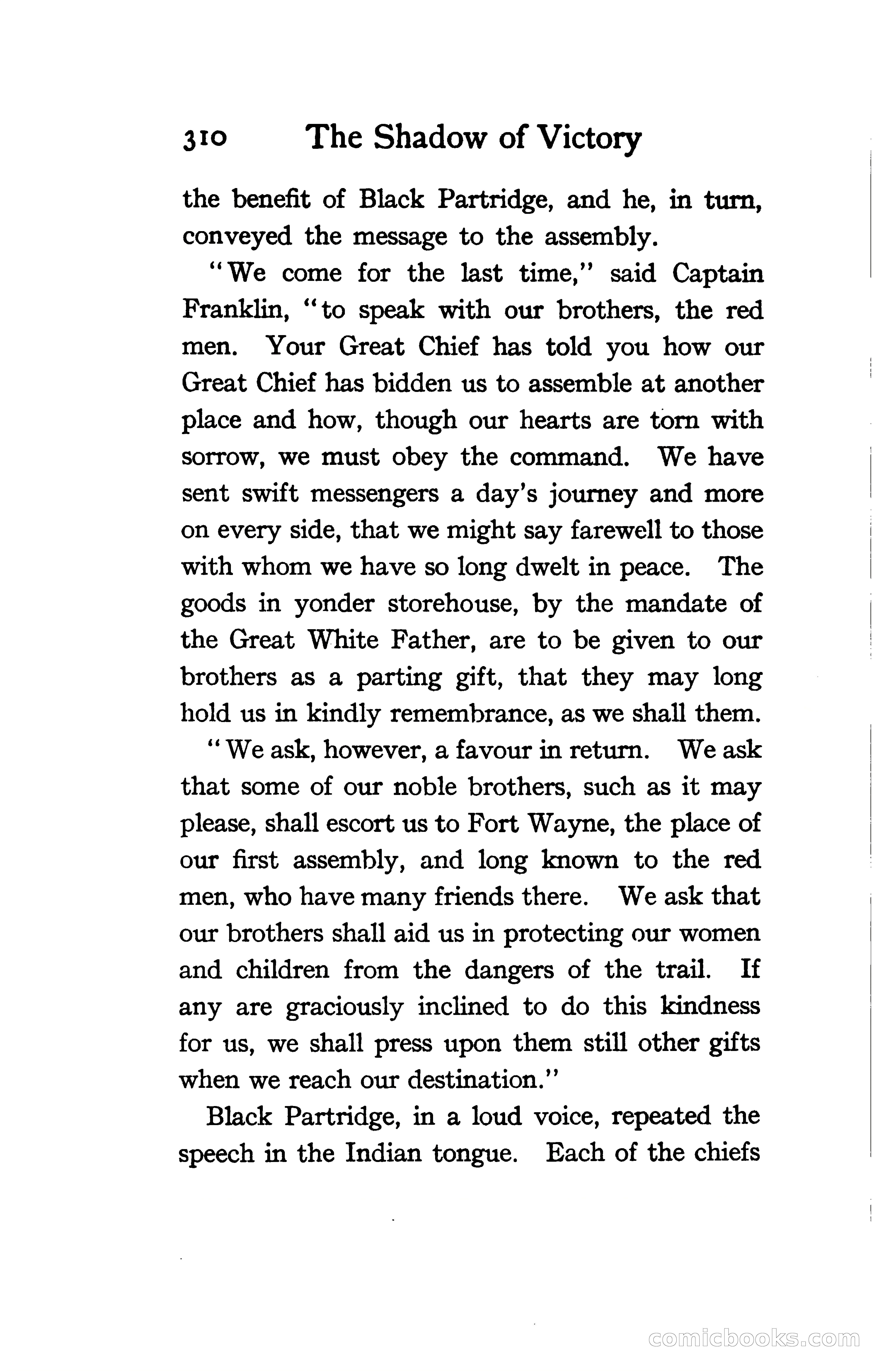 The Shadow of Victory: A Romance of Fort Dearborn — page 329 of 399