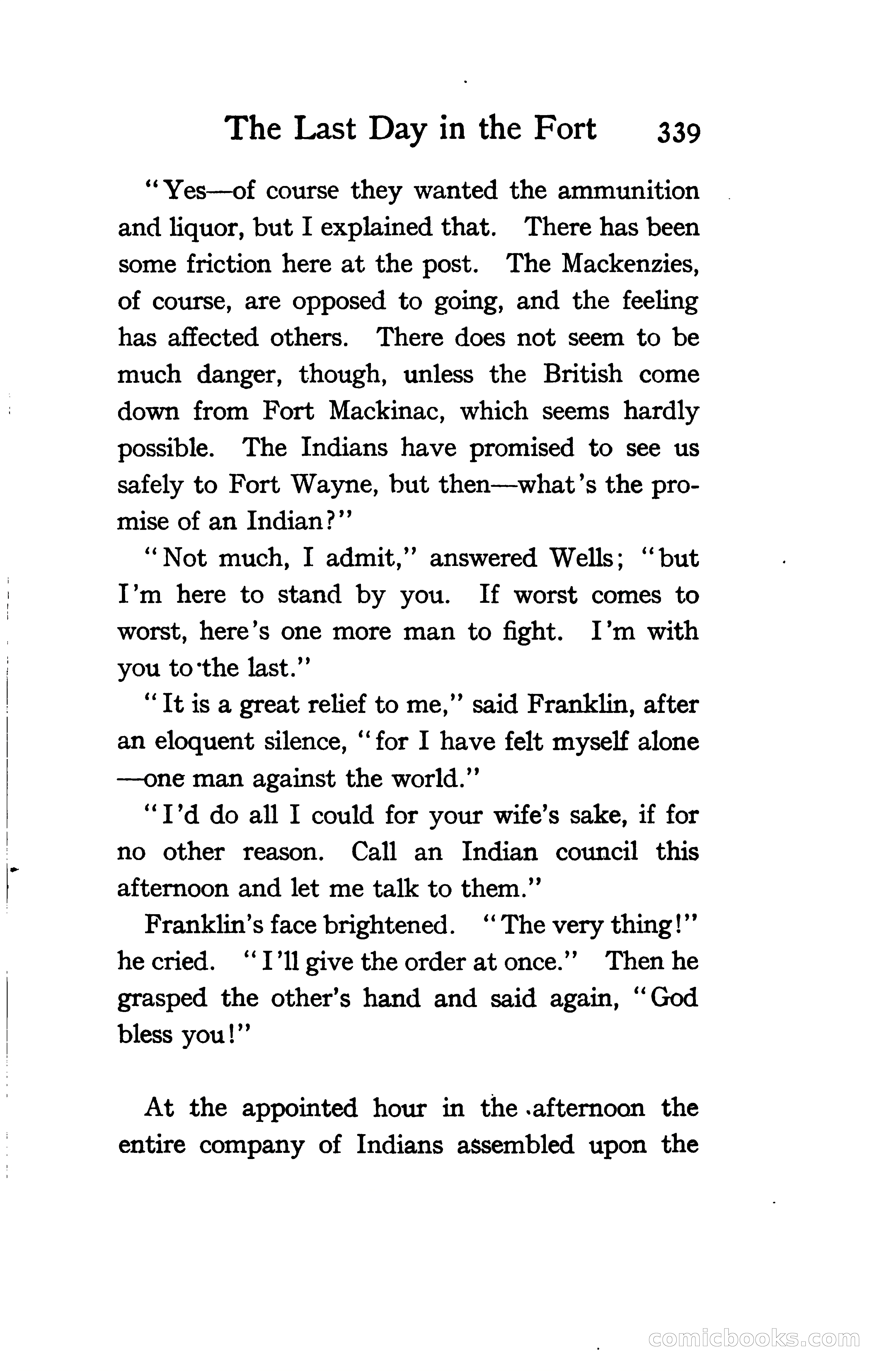 The Shadow of Victory: A Romance of Fort Dearborn — page 358 of 399