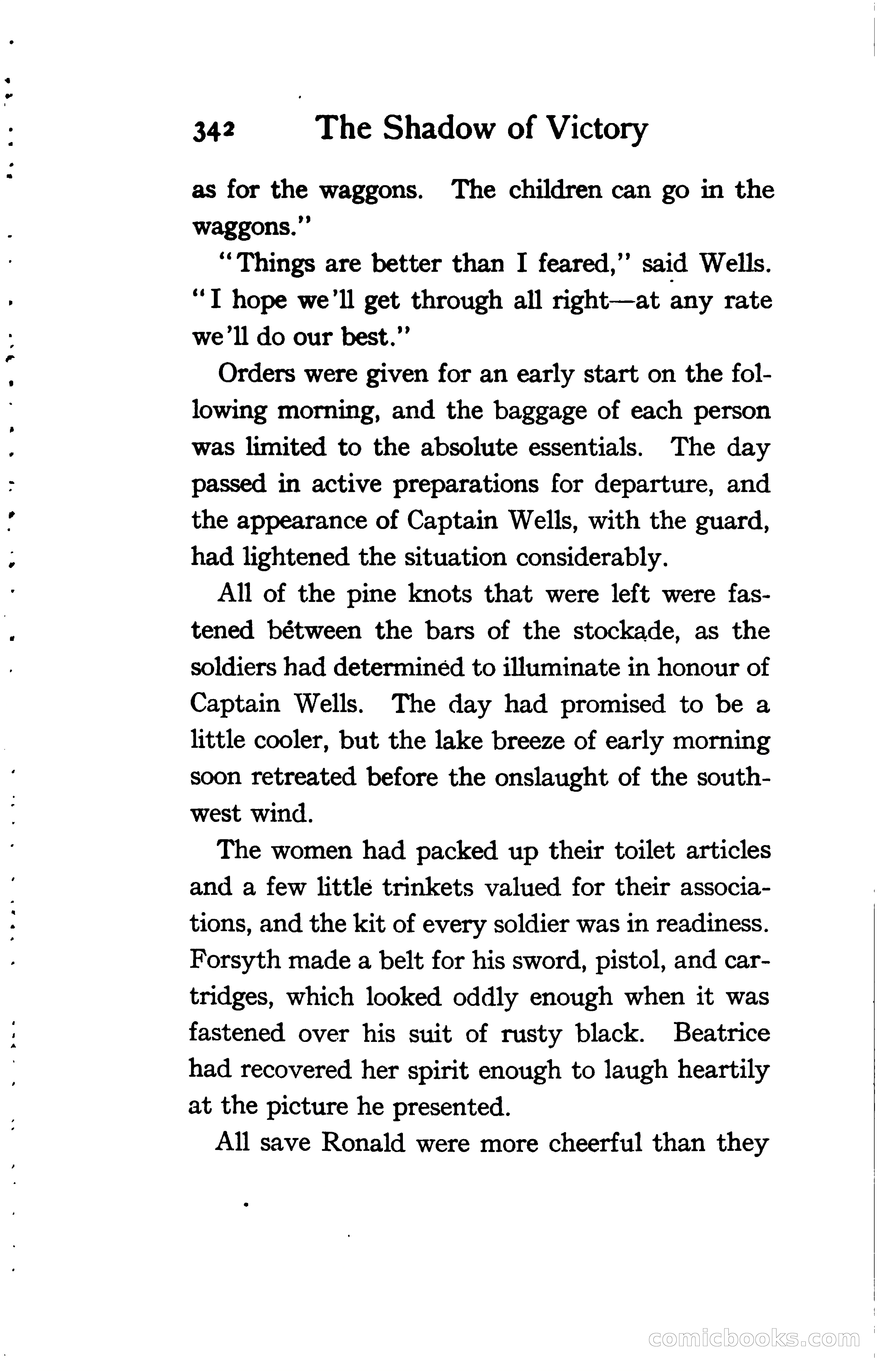 The Shadow of Victory: A Romance of Fort Dearborn — page 361 of 399