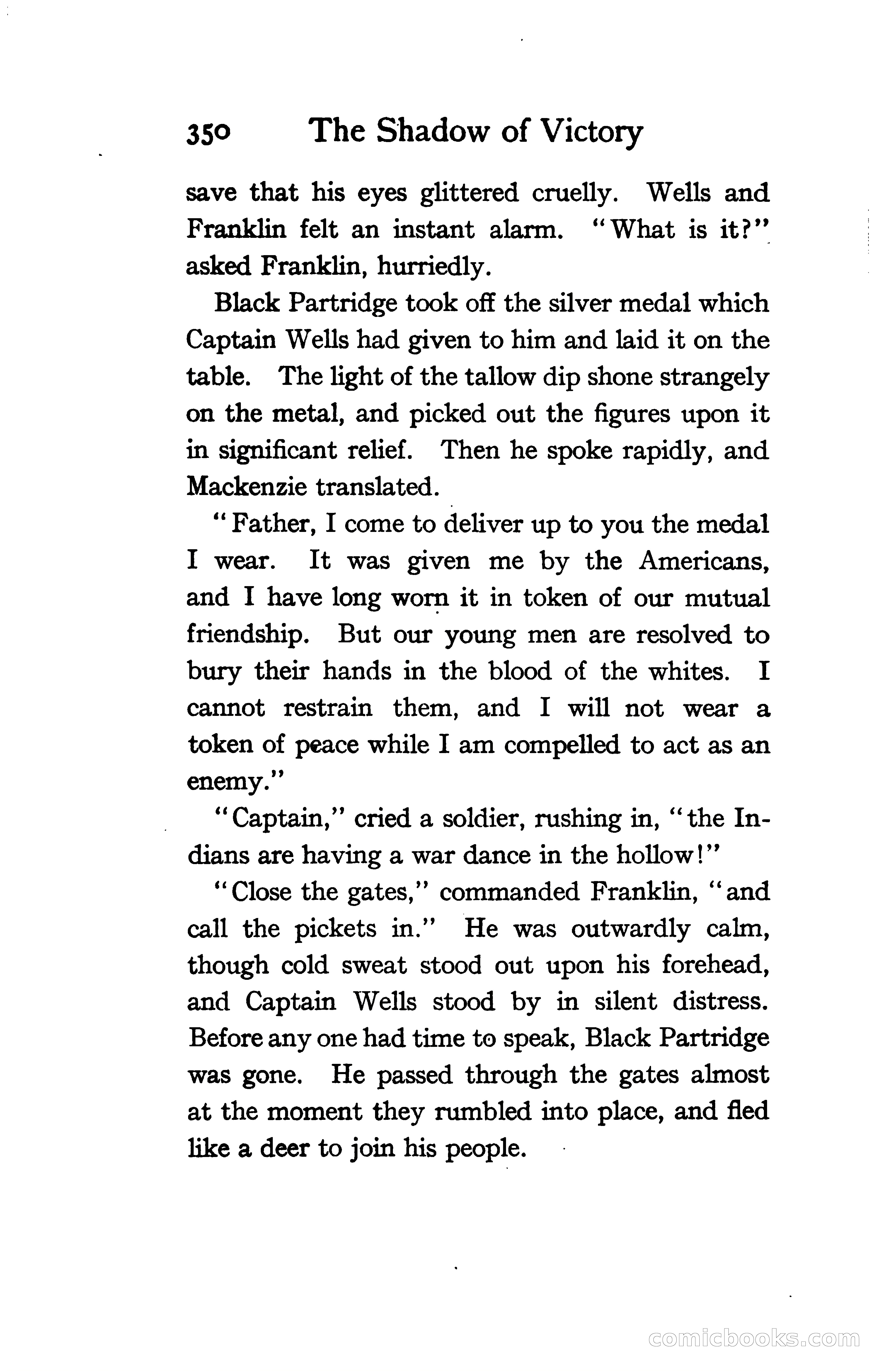 The Shadow of Victory: A Romance of Fort Dearborn — page 369 of 399