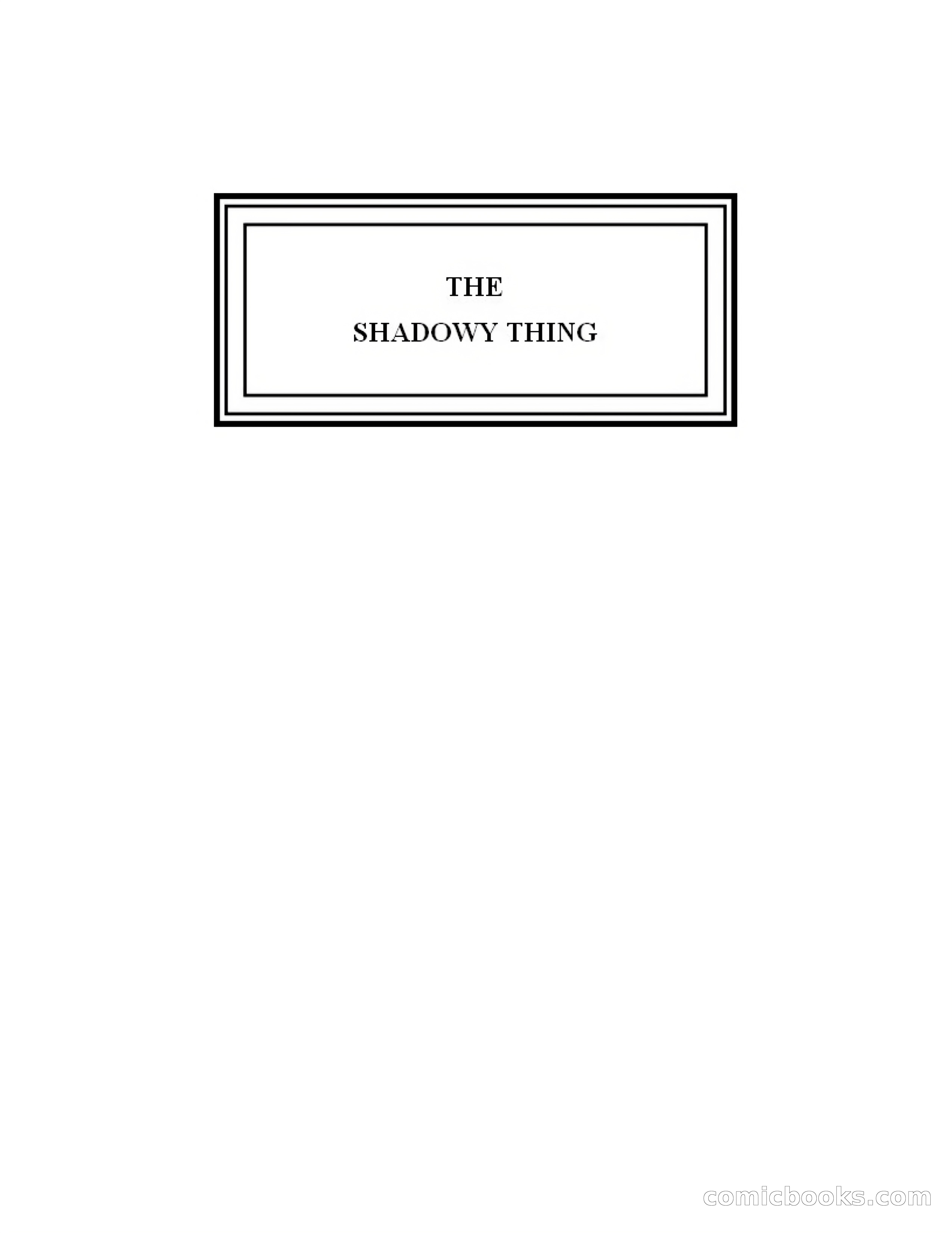 The Shadowy Thing by H.B. Drake — page 3 of 278