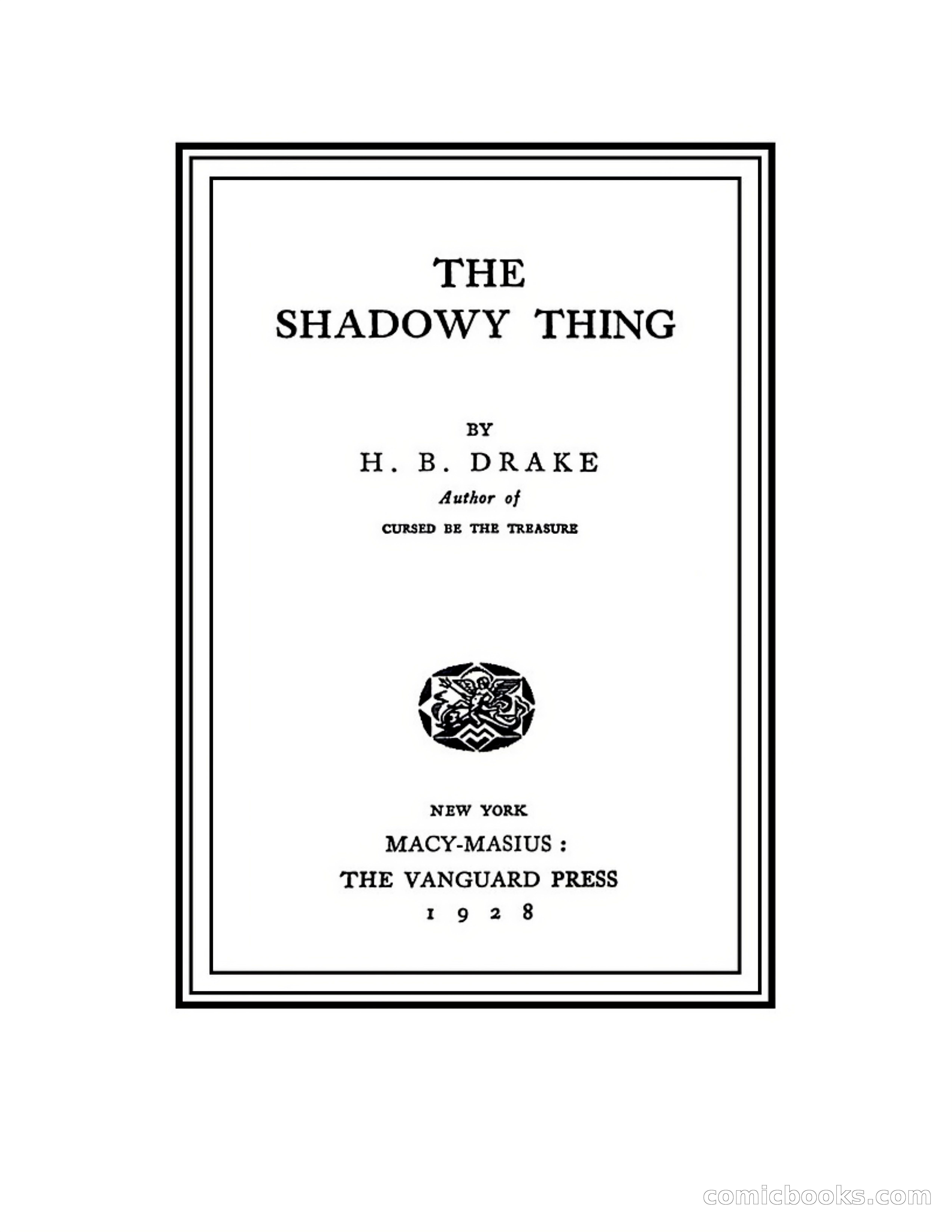 The Shadowy Thing by H.B. Drake — page 4 of 278