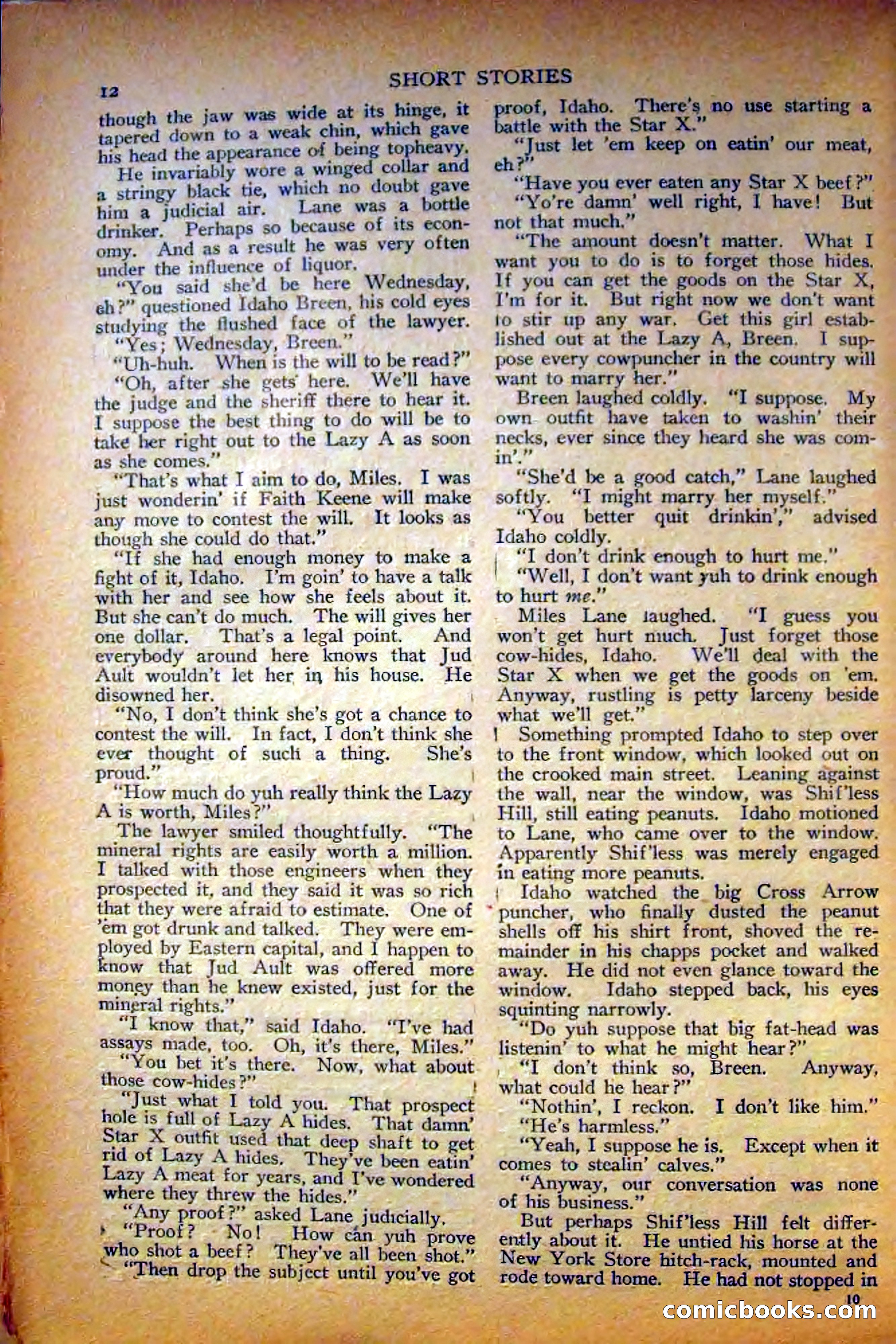 Short Stories, August 10, 1926 — page 22 of 194