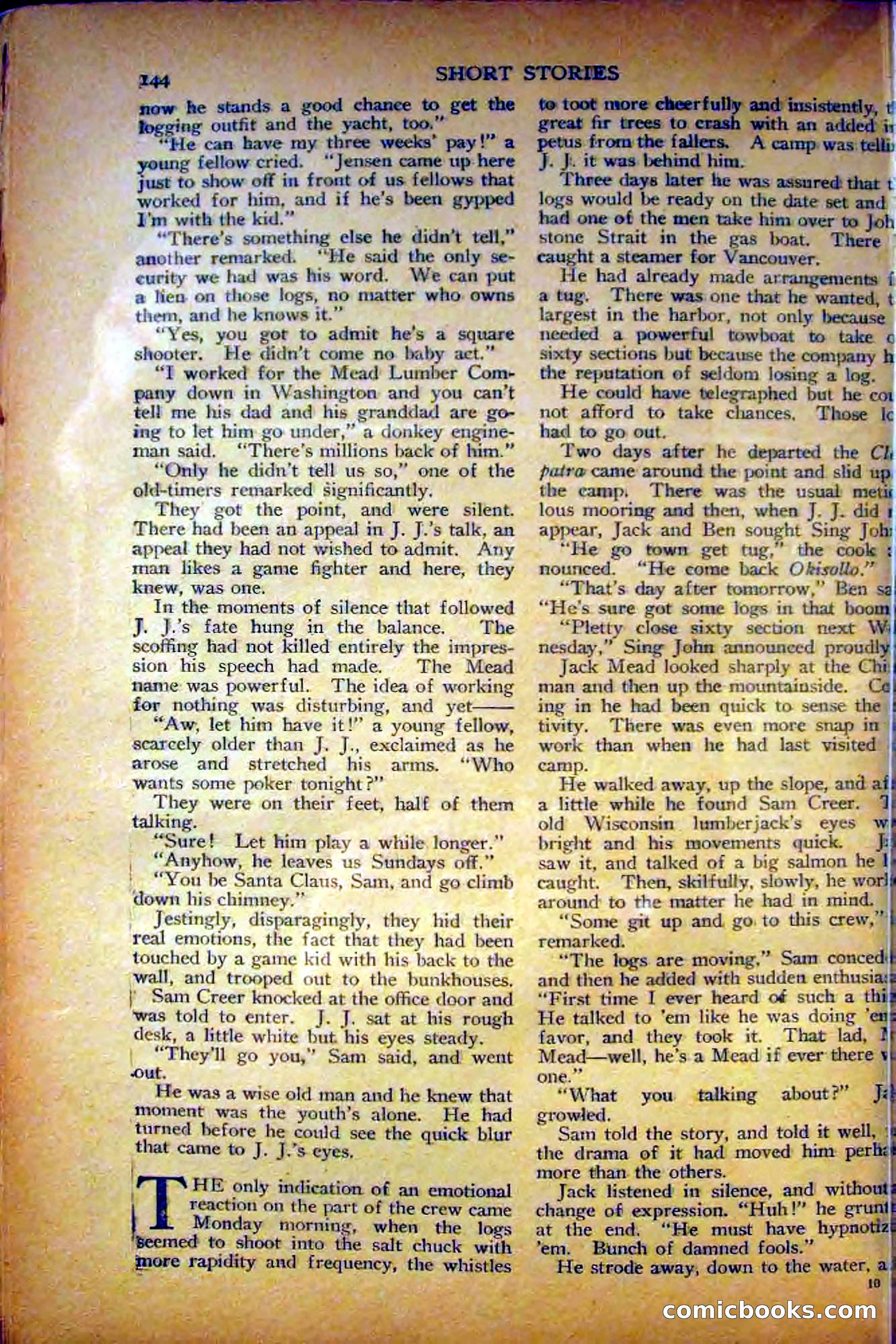 Short Stories, August 10, 1926 — page 154 of 194