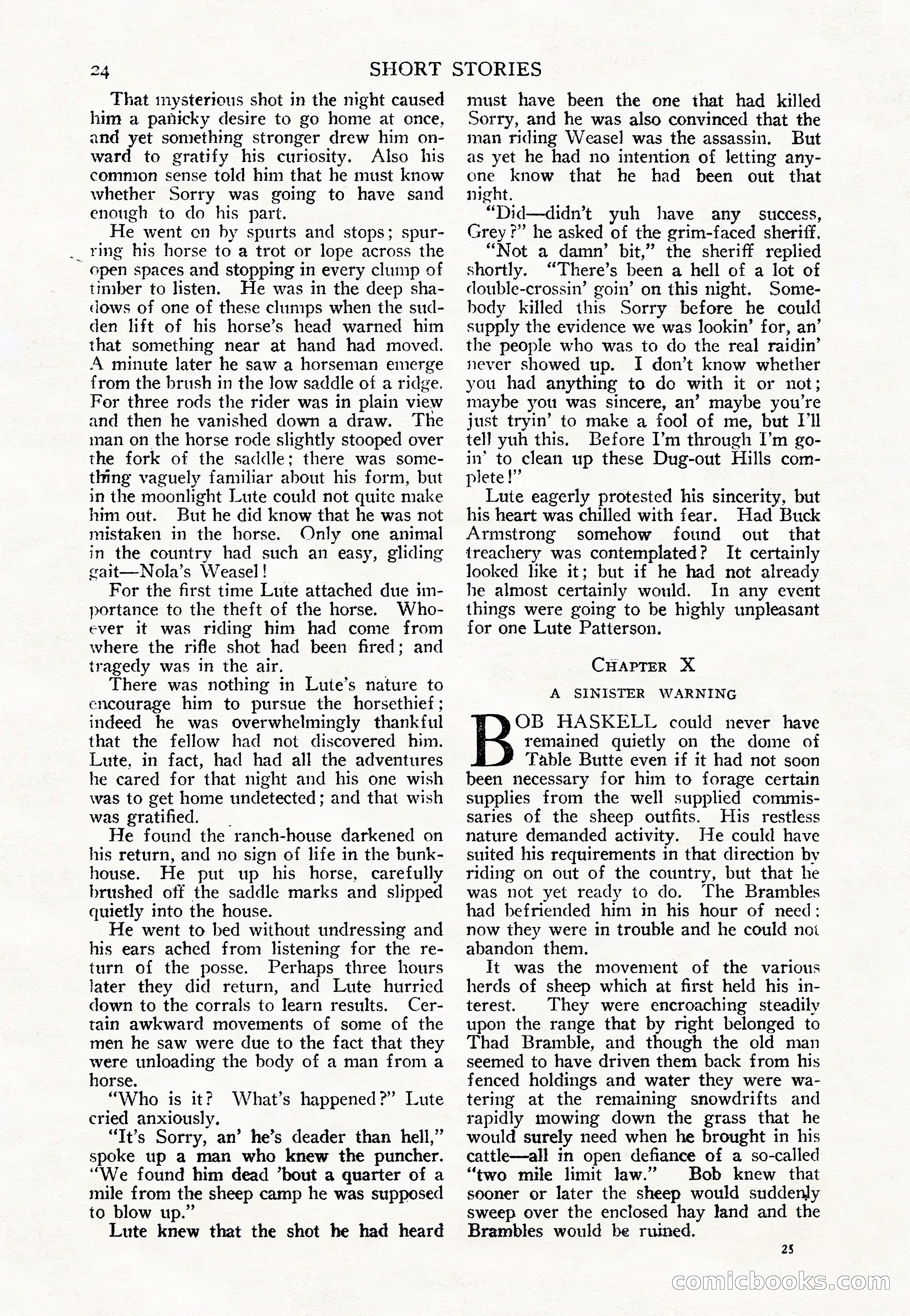 Short Stories, June 25, 1925 — page 26 of 178