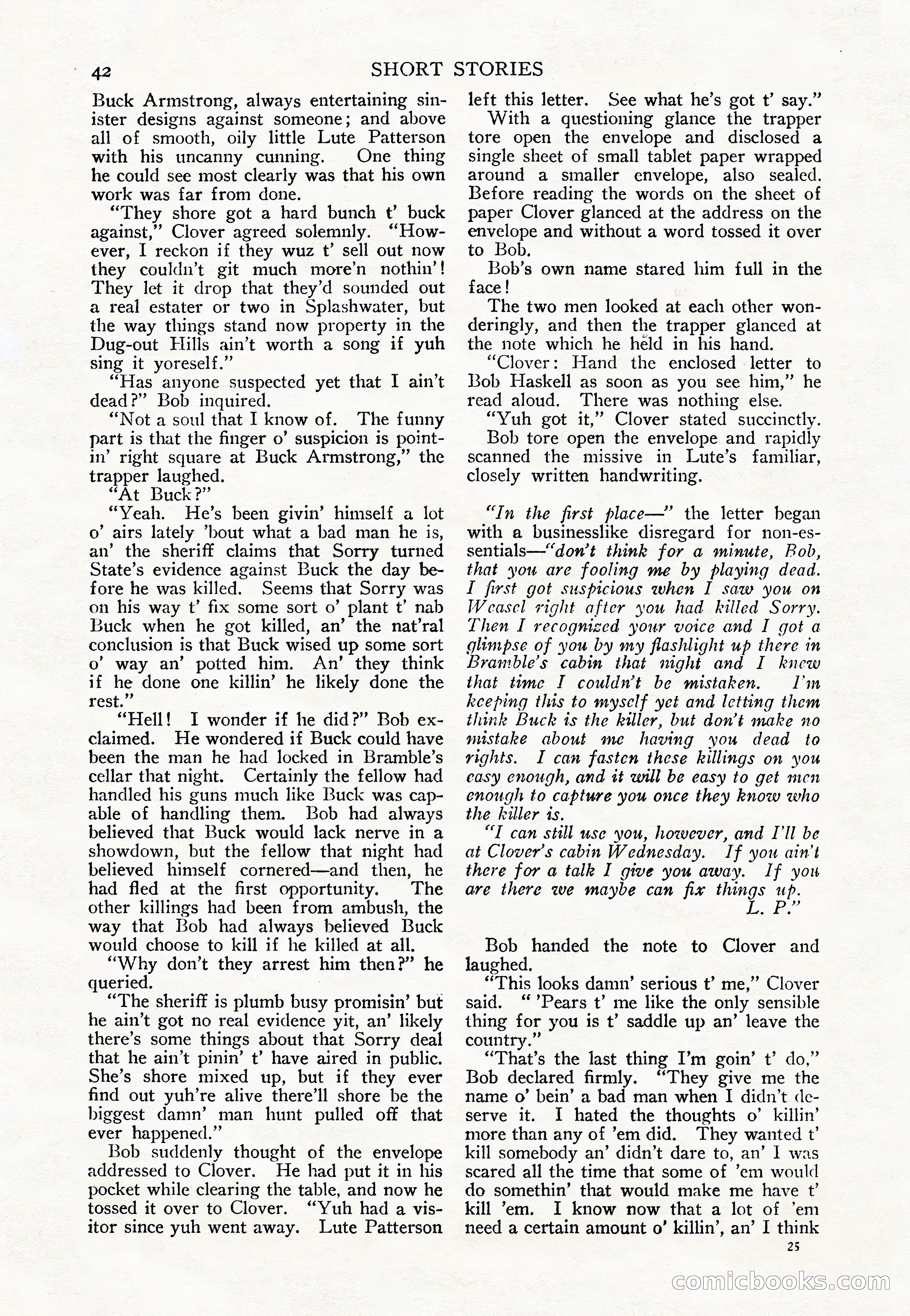 Short Stories, June 25, 1925 — page 44 of 178