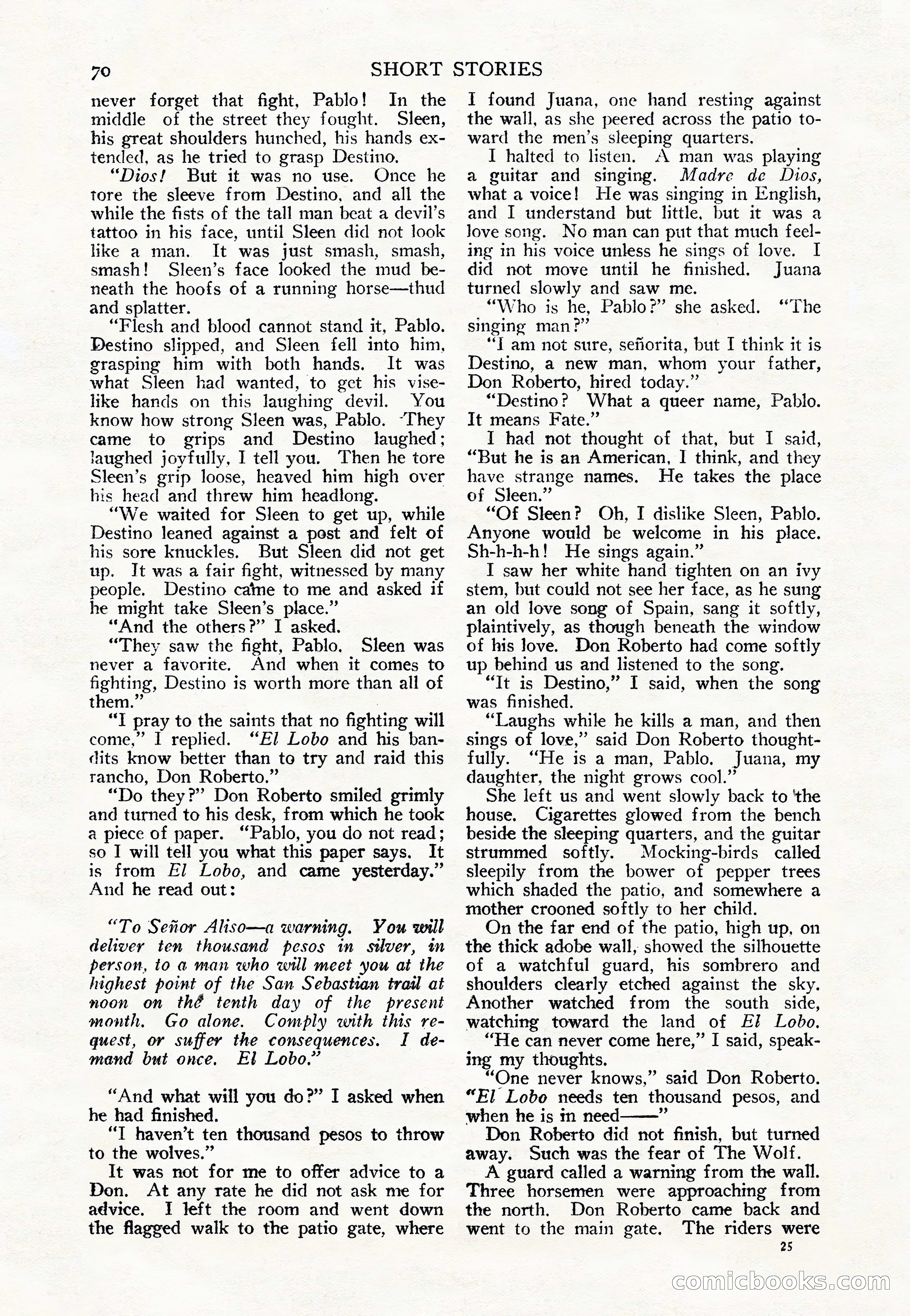 Short Stories, June 25, 1925 — page 72 of 178