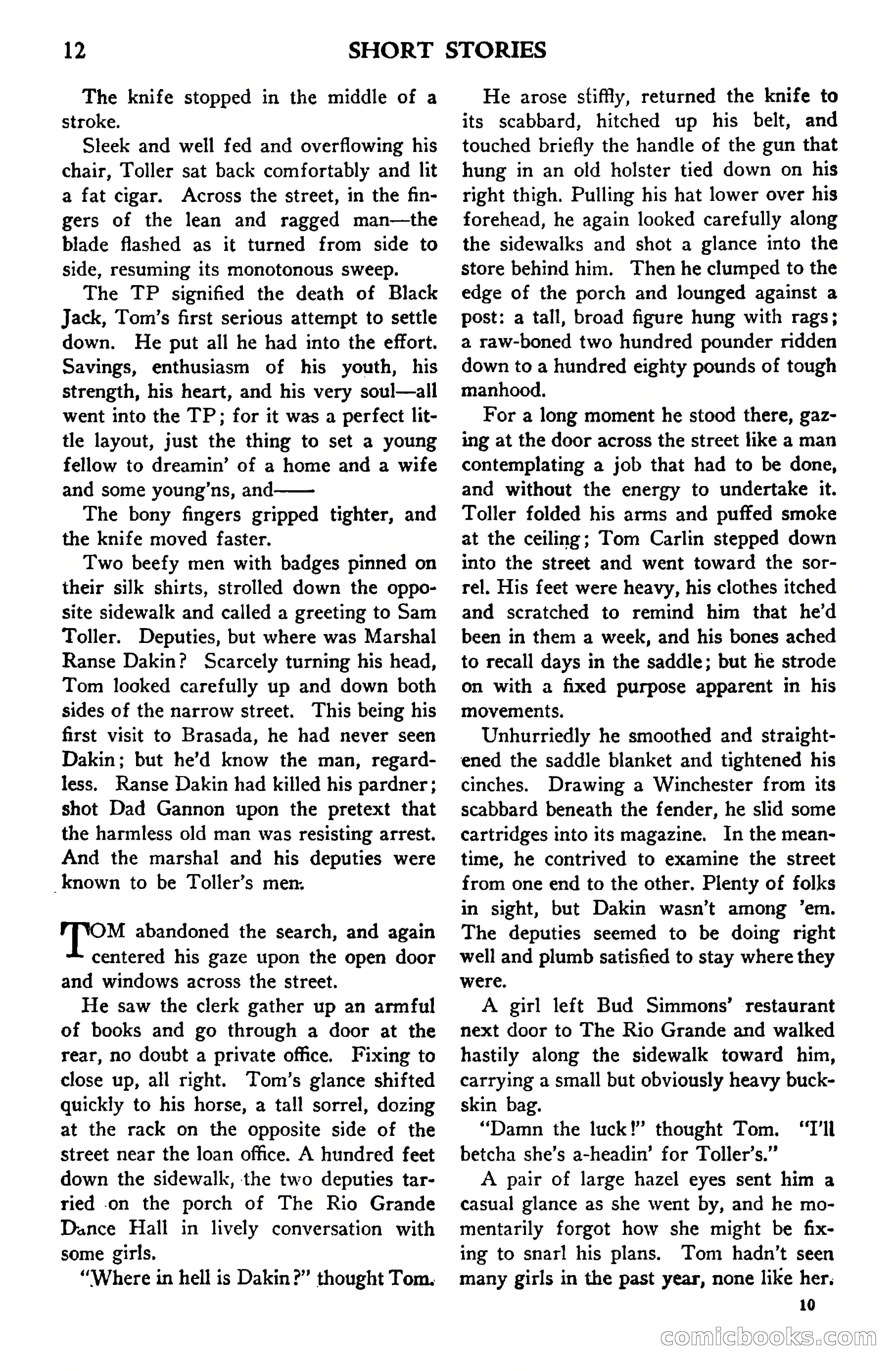 Short Stories, Vol. 159, No. 1 — page 14 of 178