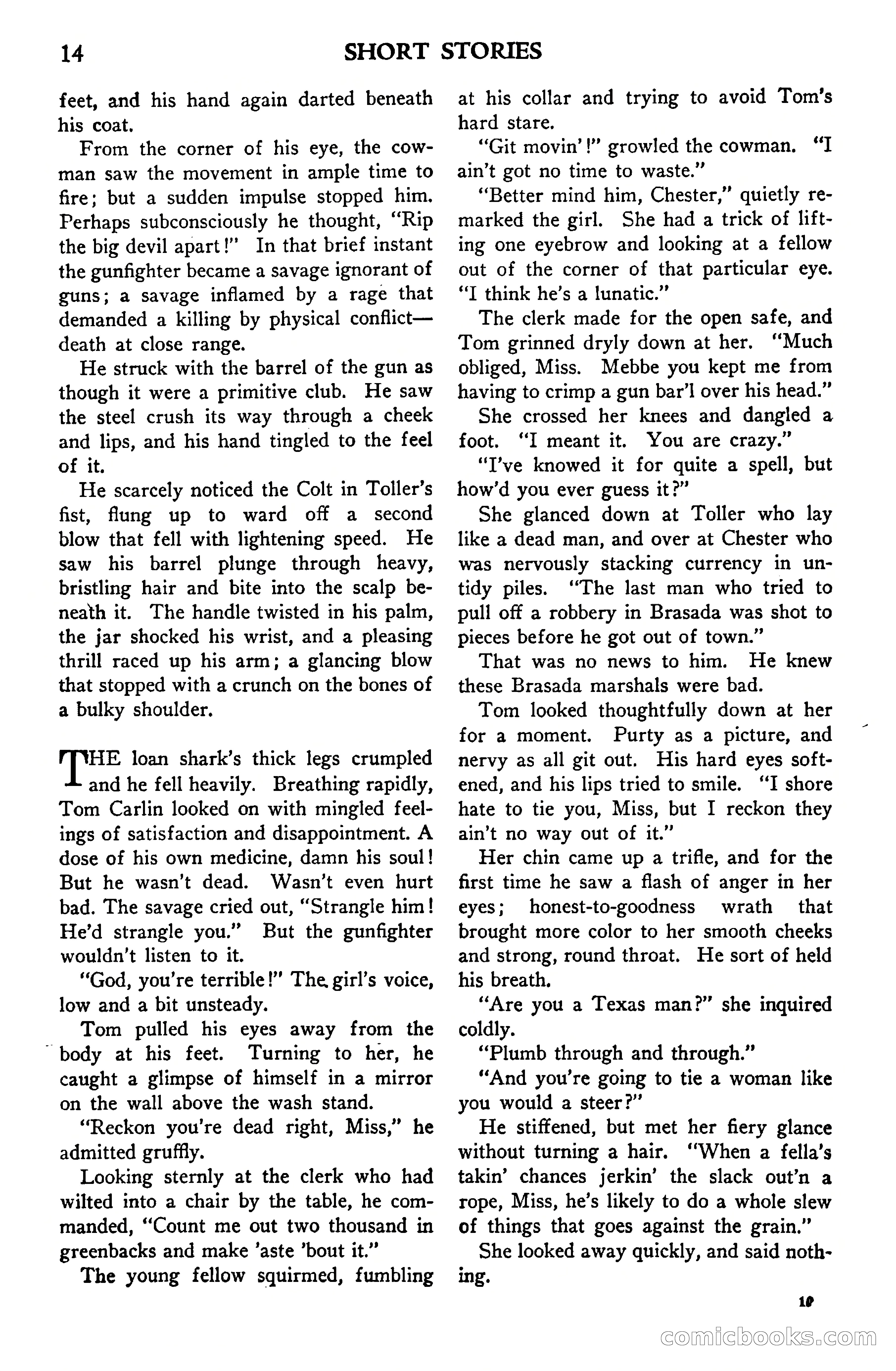 Short Stories, Vol. 159, No. 1 — page 16 of 178