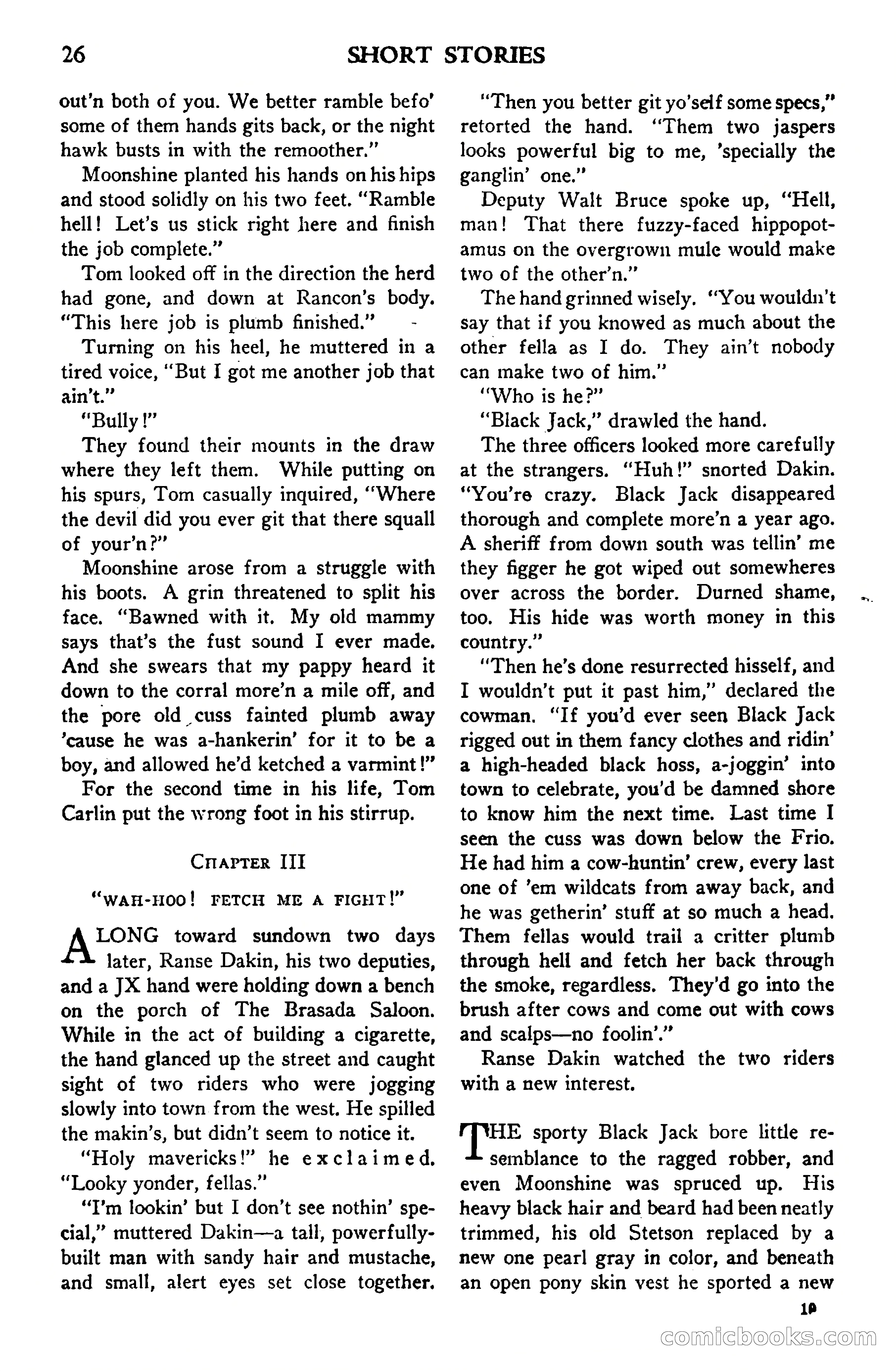 Short Stories, Vol. 159, No. 1 — page 26 of 178