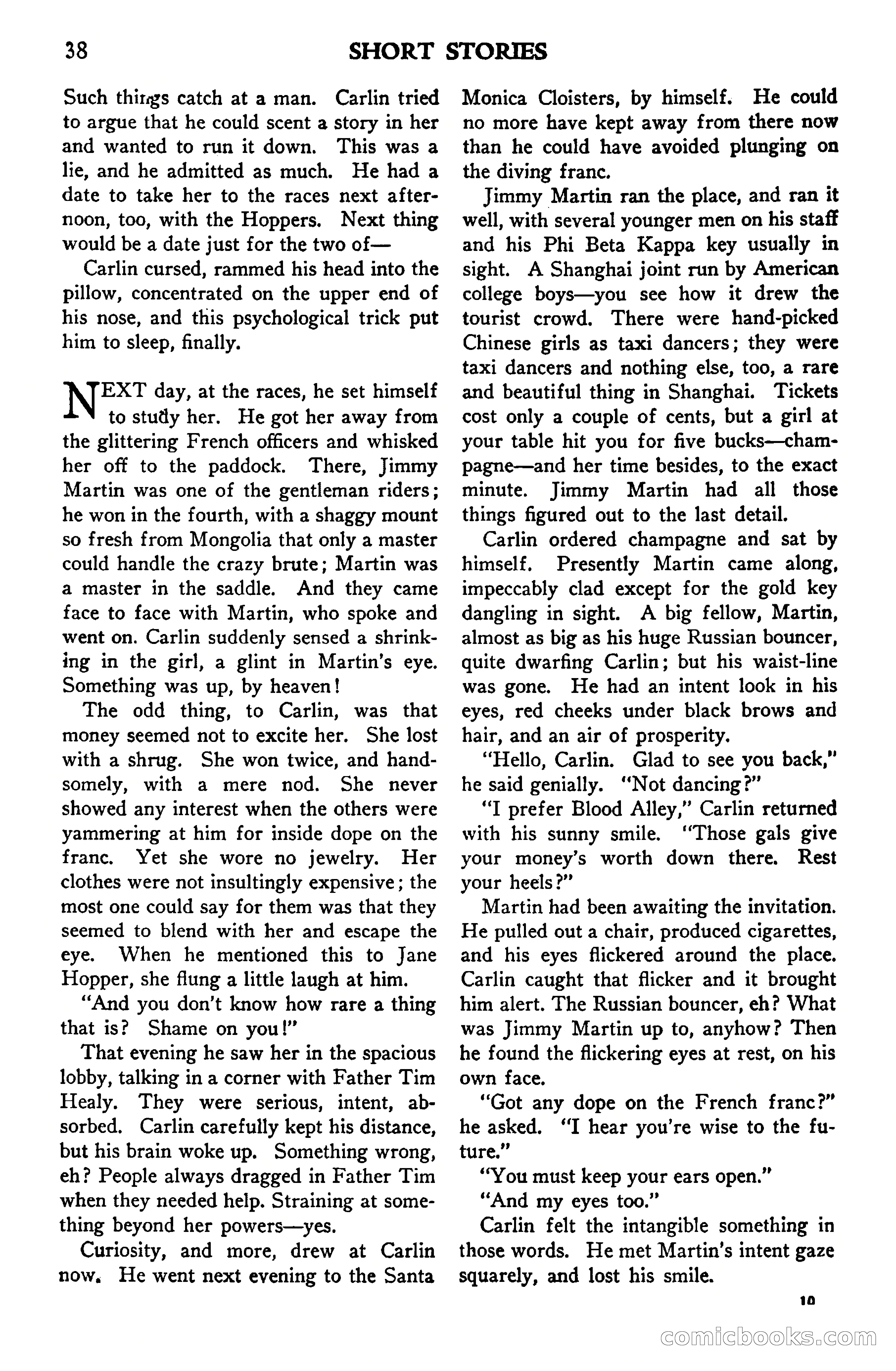 Short Stories, Vol. 159, No. 1 — page 38 of 178