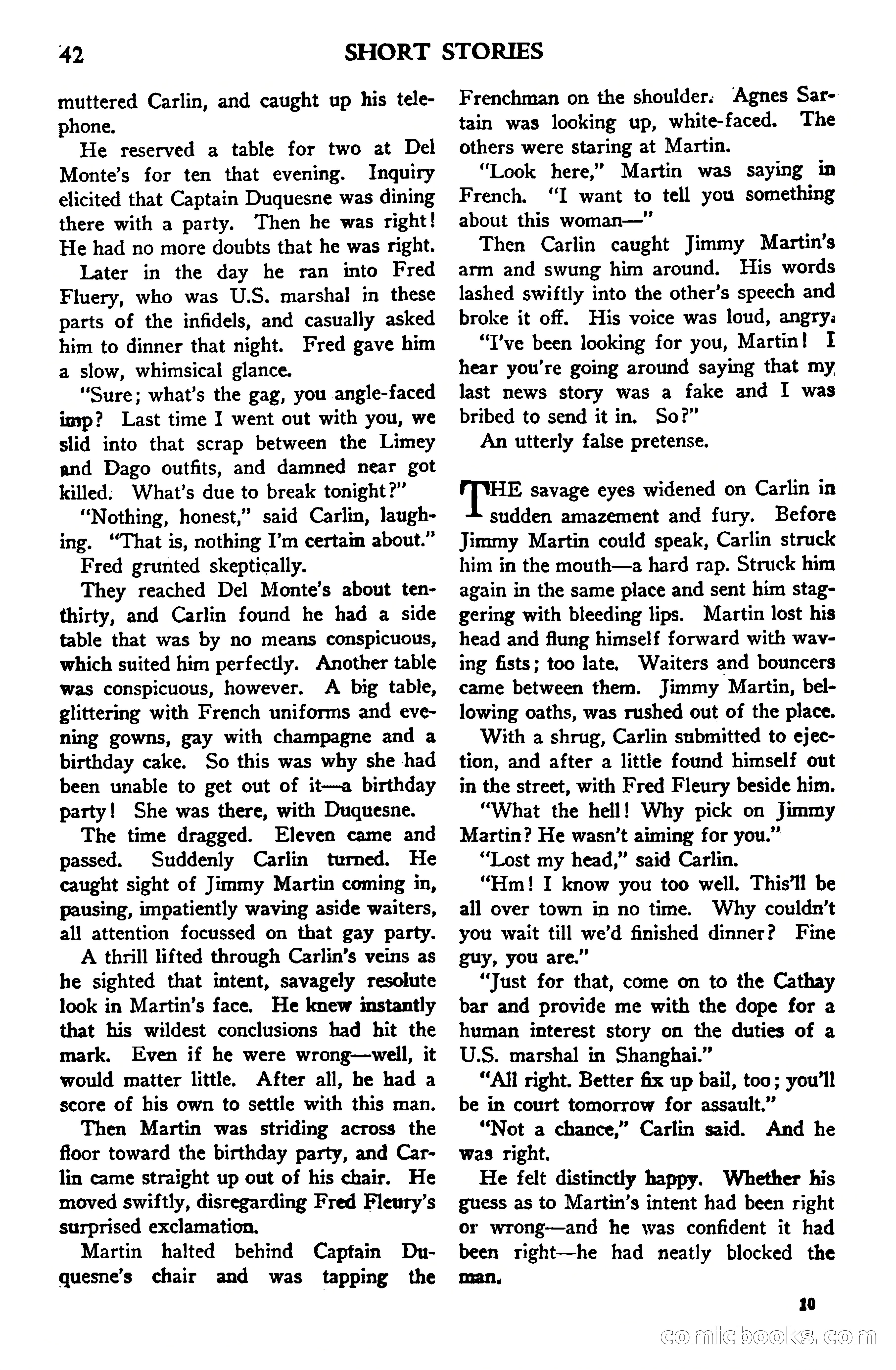 Short Stories, Vol. 159, No. 1 — page 42 of 178