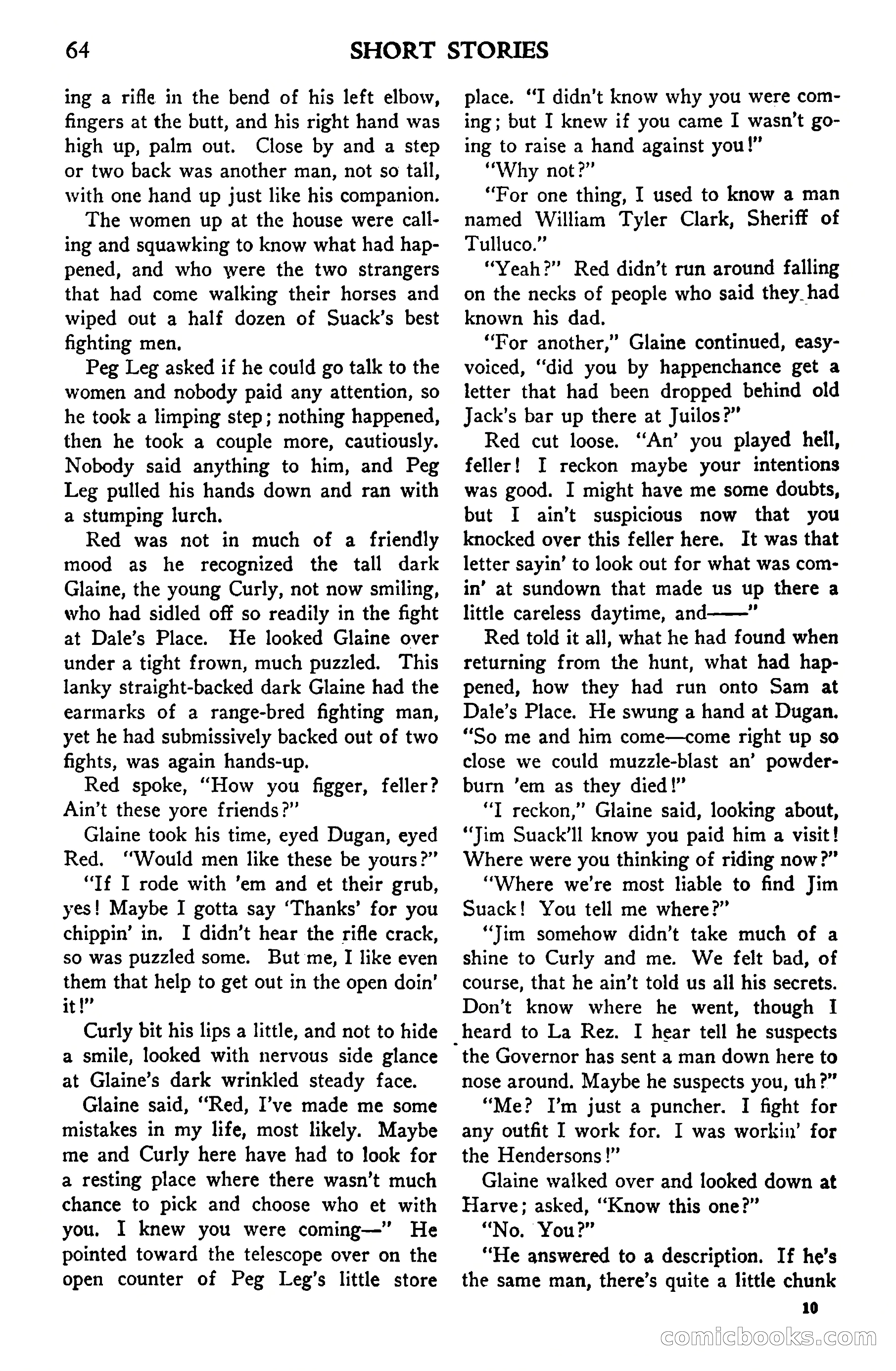 Short Stories, Vol. 159, No. 1 — page 64 of 178