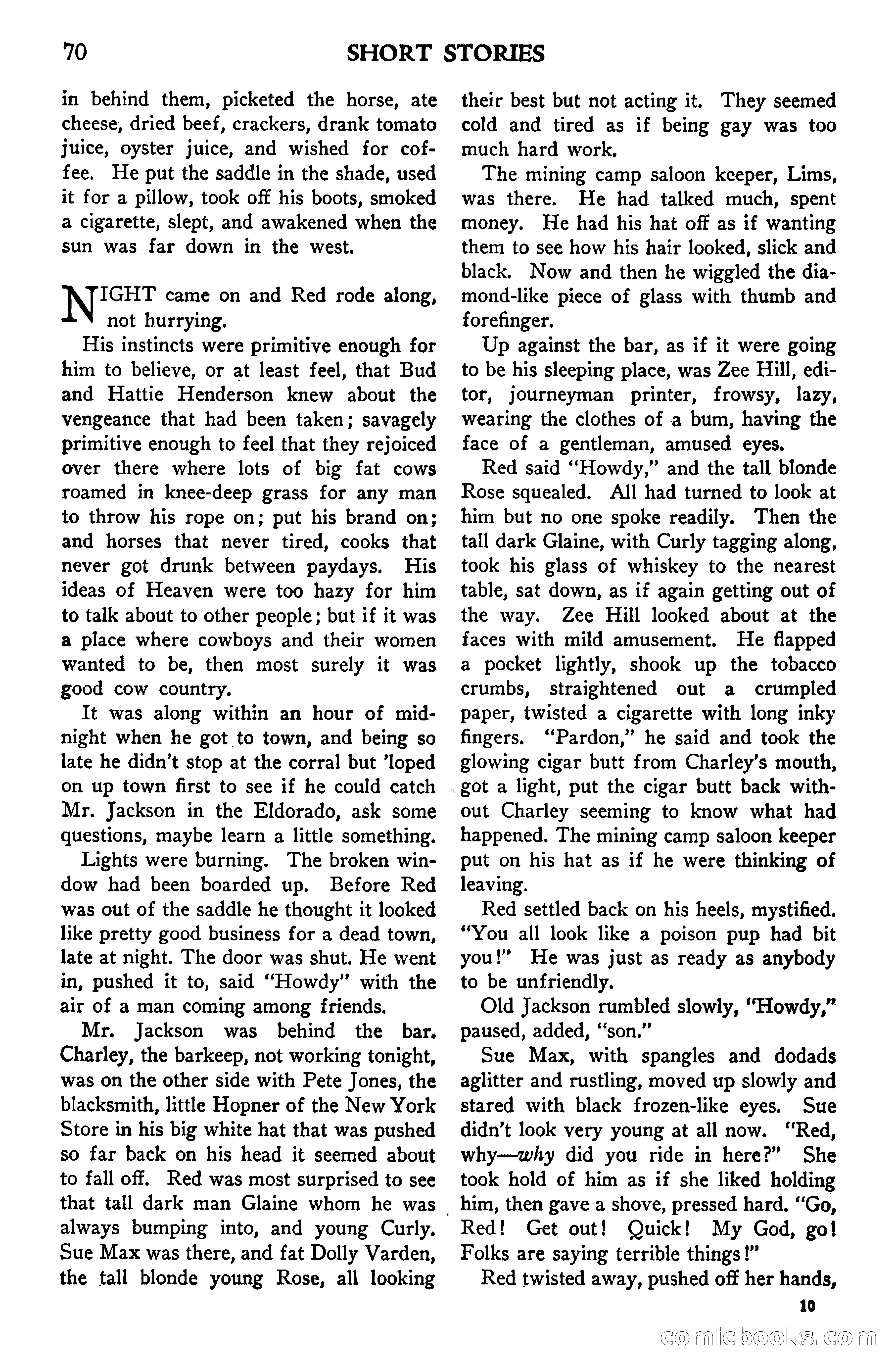 Short Stories, Vol. 159, No. 1 — page 70 of 178