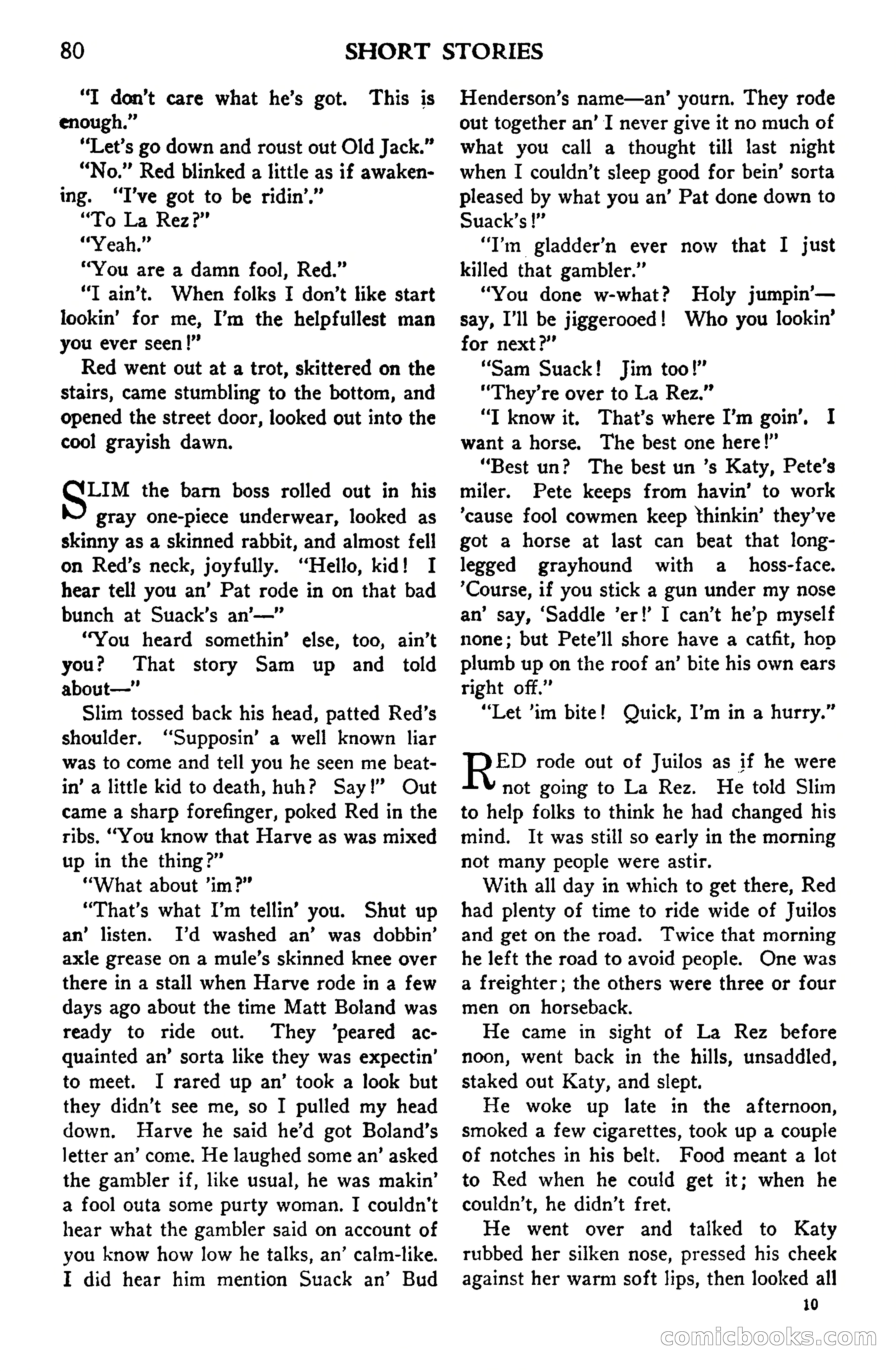 Short Stories, Vol. 159, No. 1 — page 80 of 178