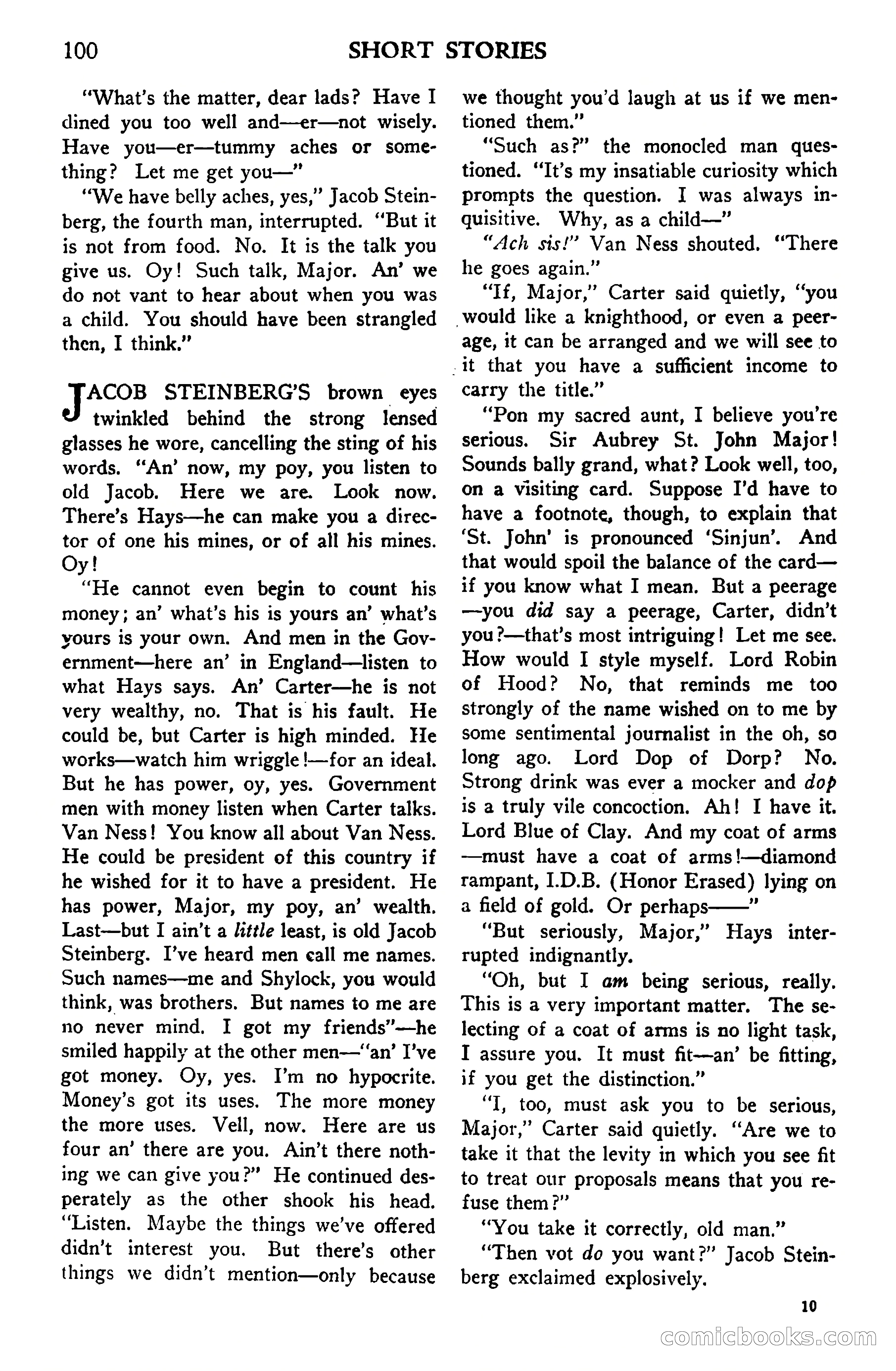 Short Stories, Vol. 159, No. 1 — page 100 of 178