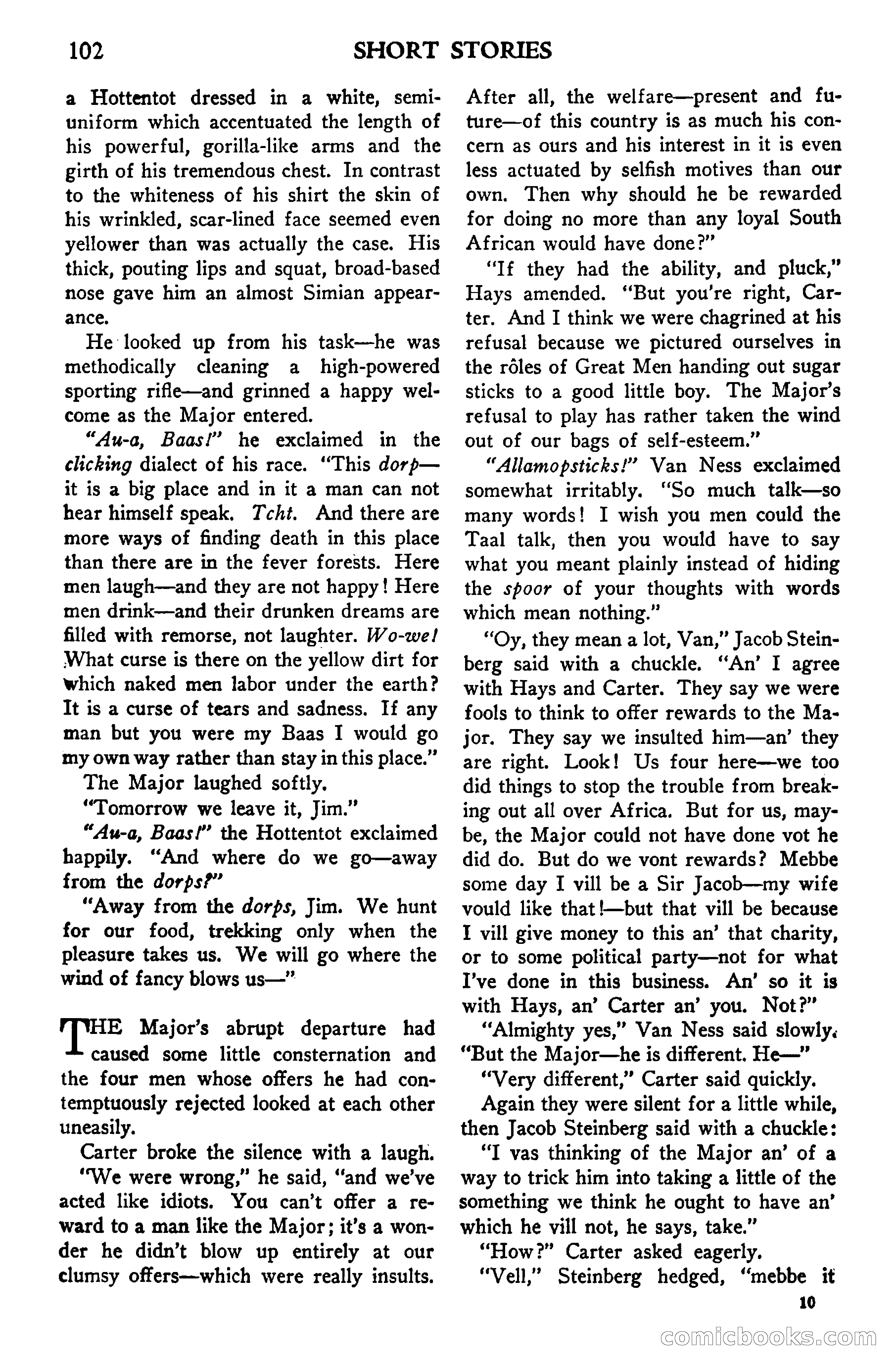 Short Stories, Vol. 159, No. 1 — page 102 of 178