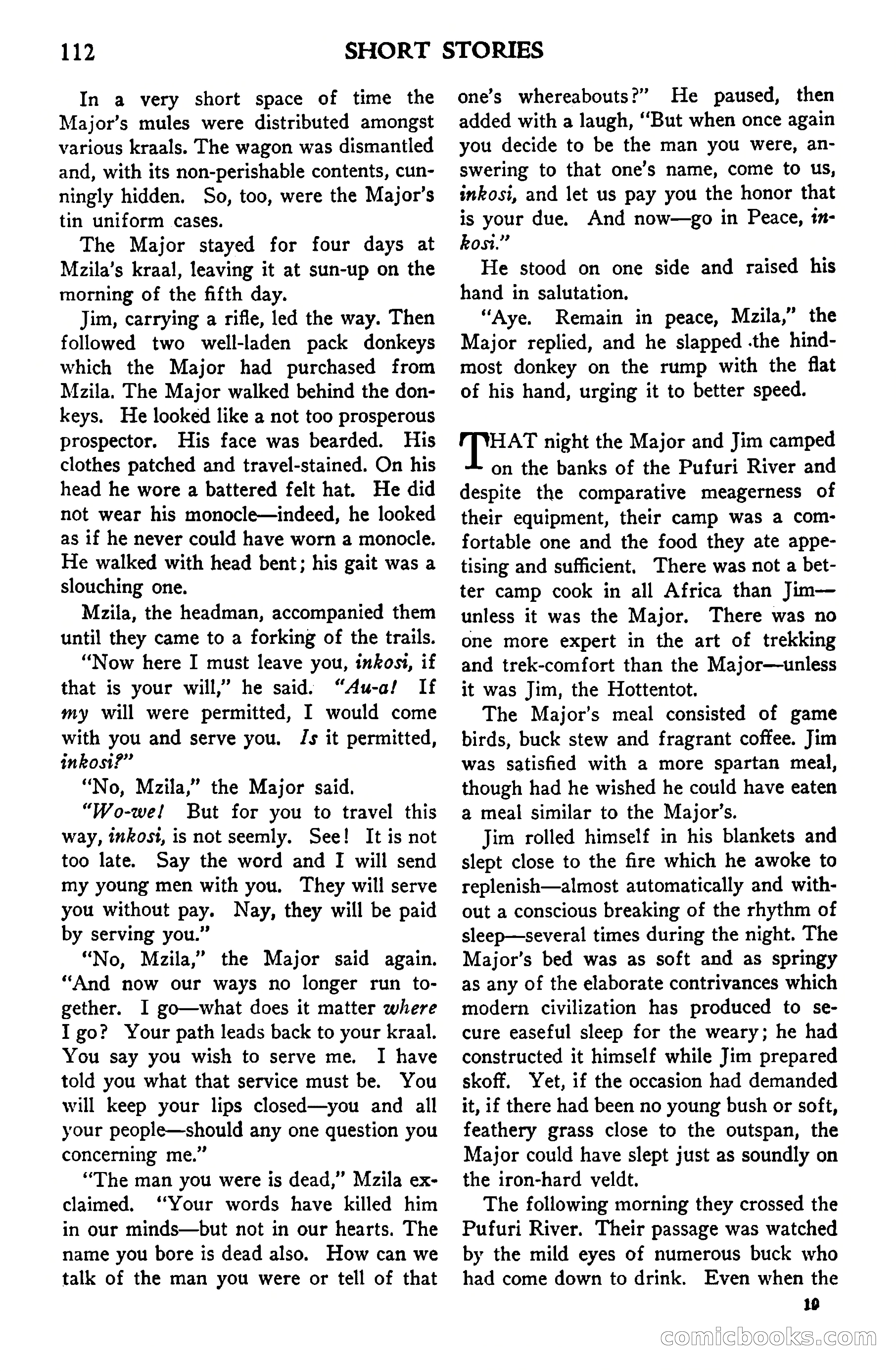 Short Stories, Vol. 159, No. 1 — page 112 of 178