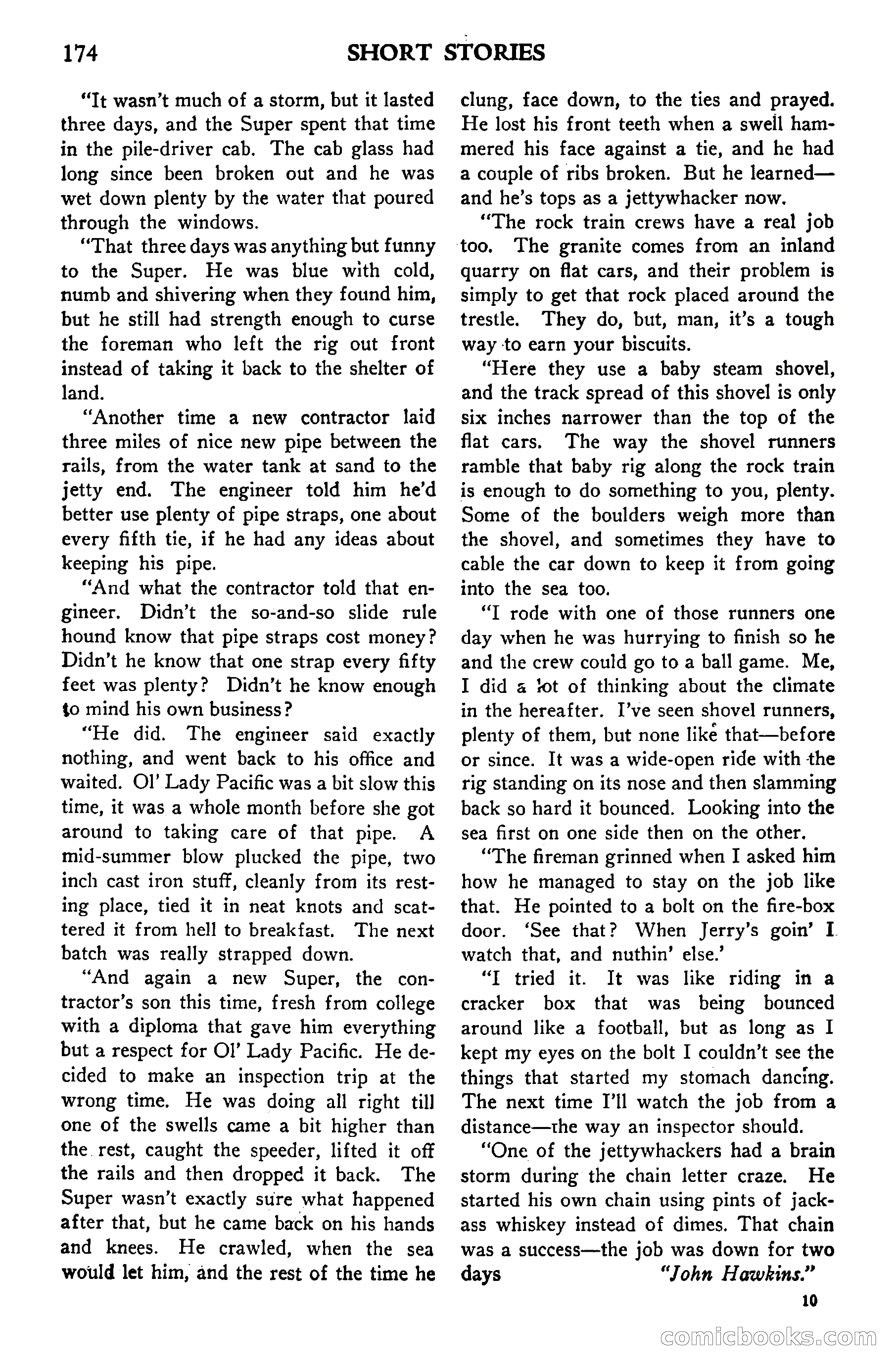 Short Stories, Vol. 159, No. 1 — page 174 of 178