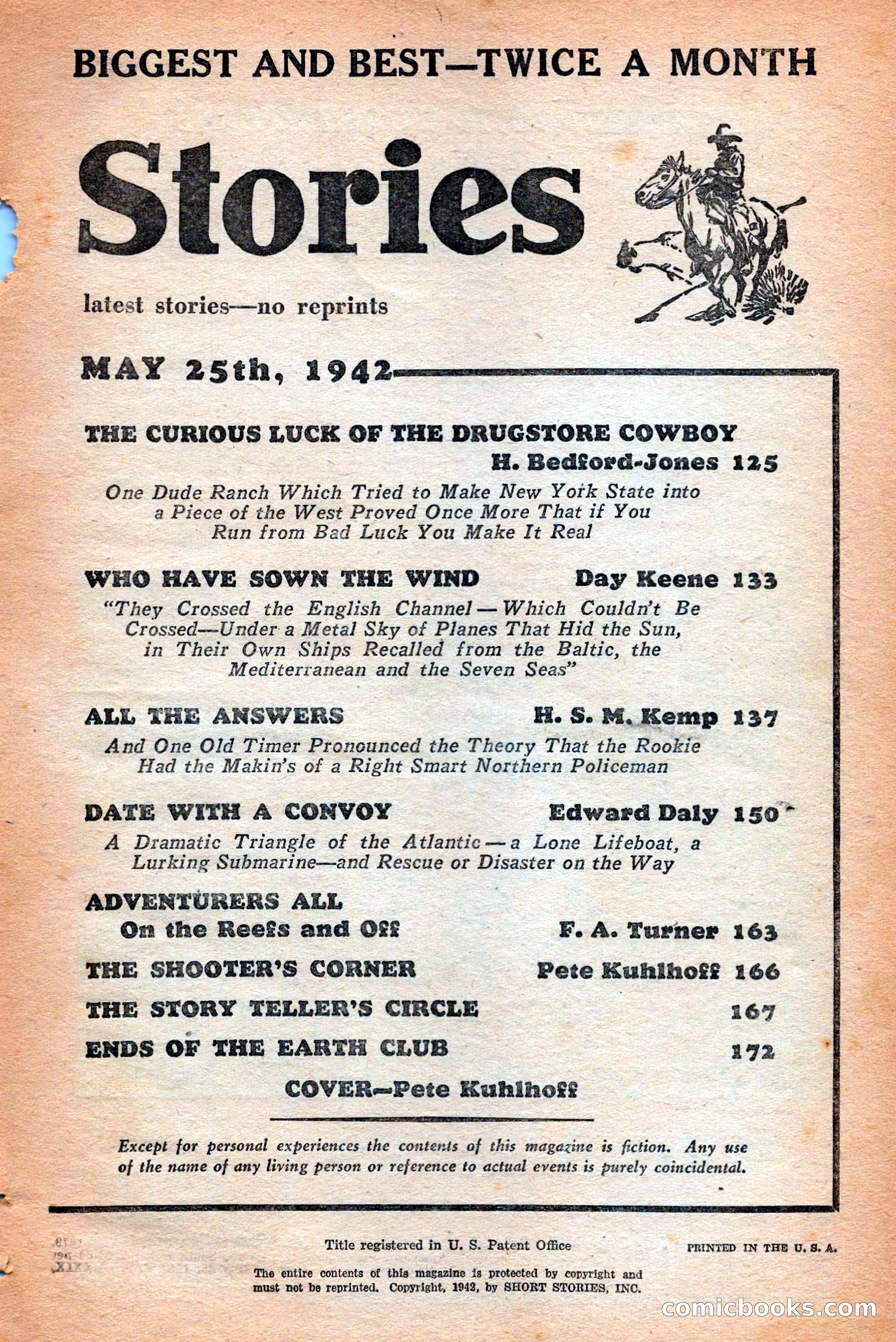 Short Stories, May 25, 1942 — page 5 of 180