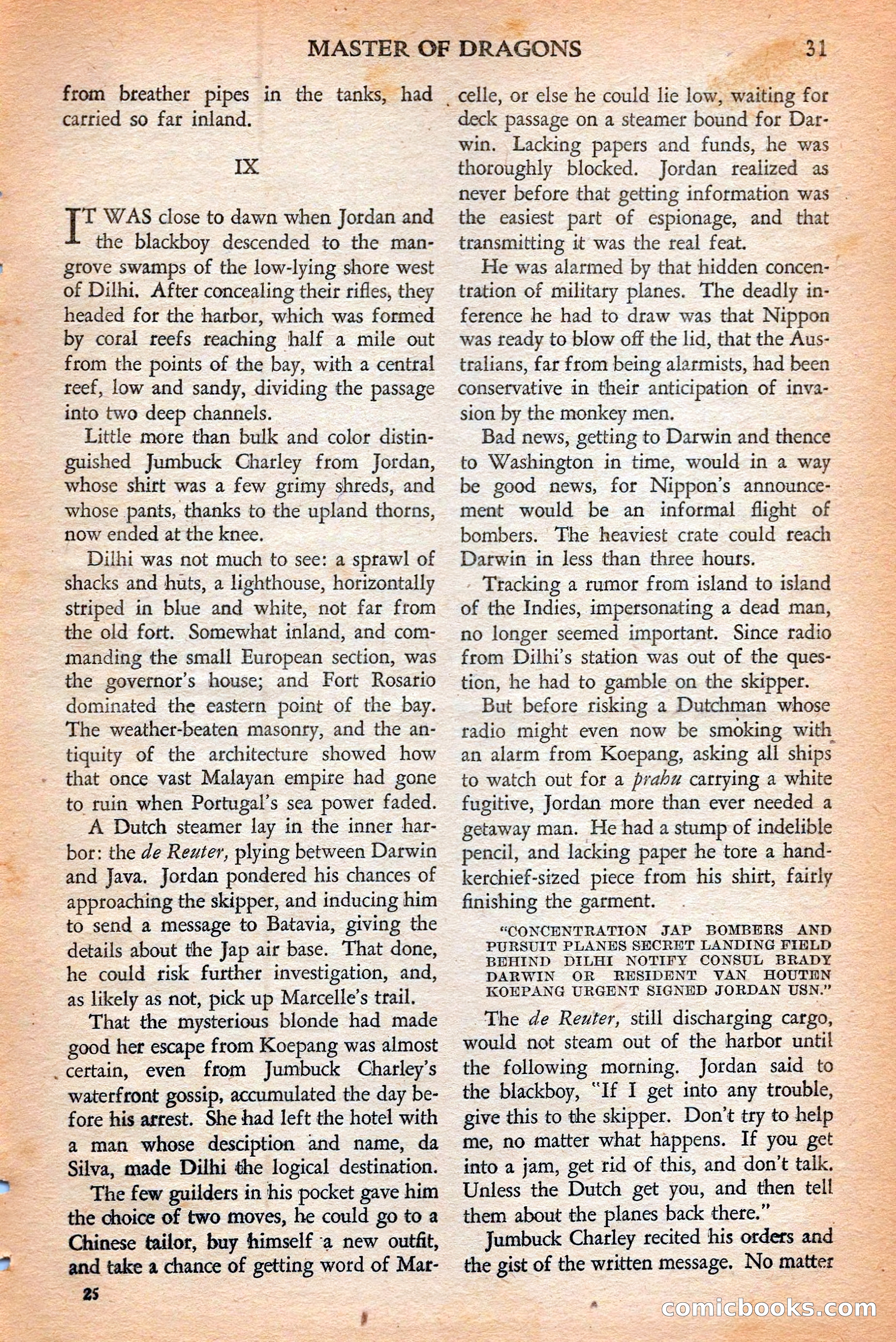 Short Stories, May 25, 1942 — page 33 of 180