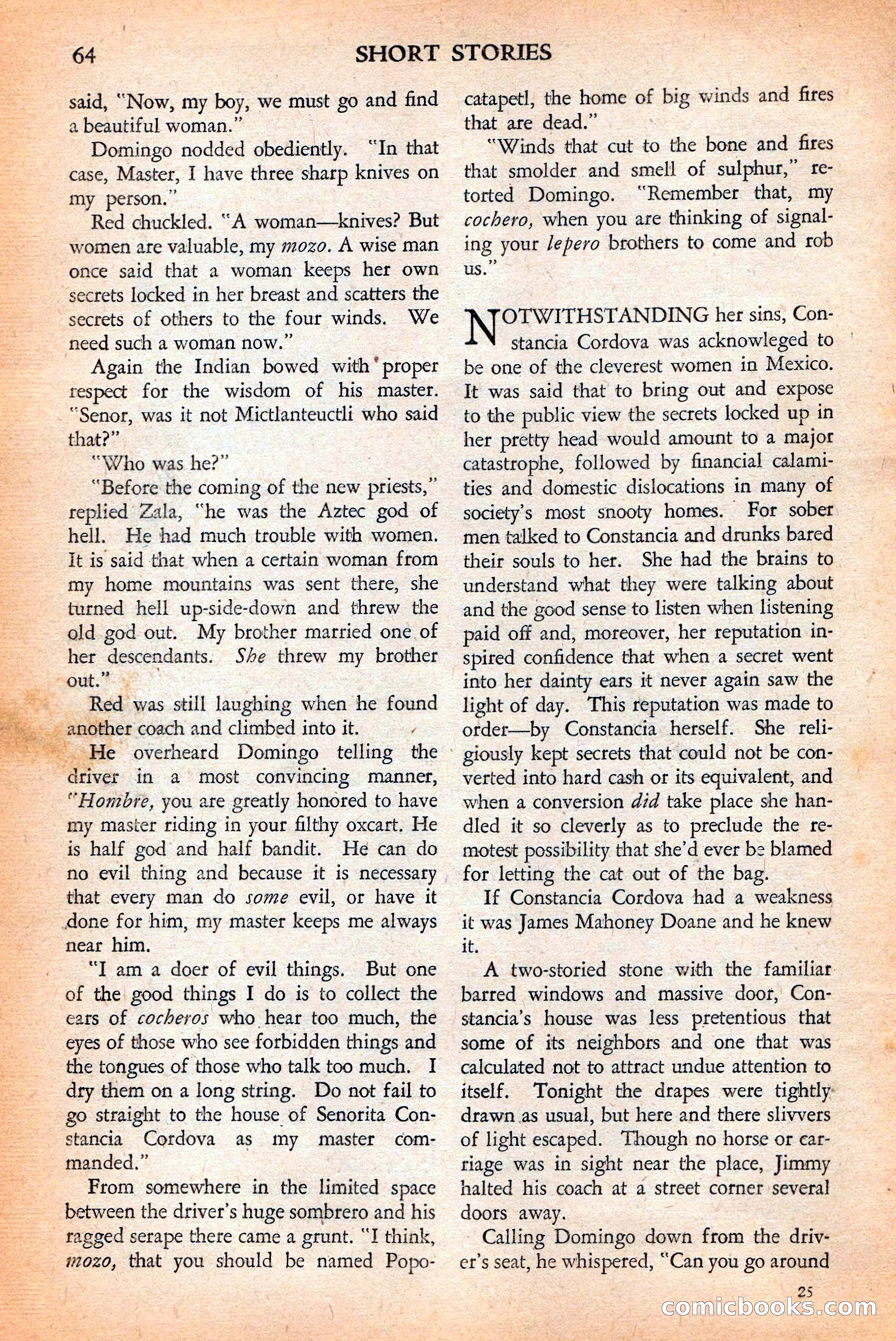 Short Stories, May 25, 1942 — page 66 of 180