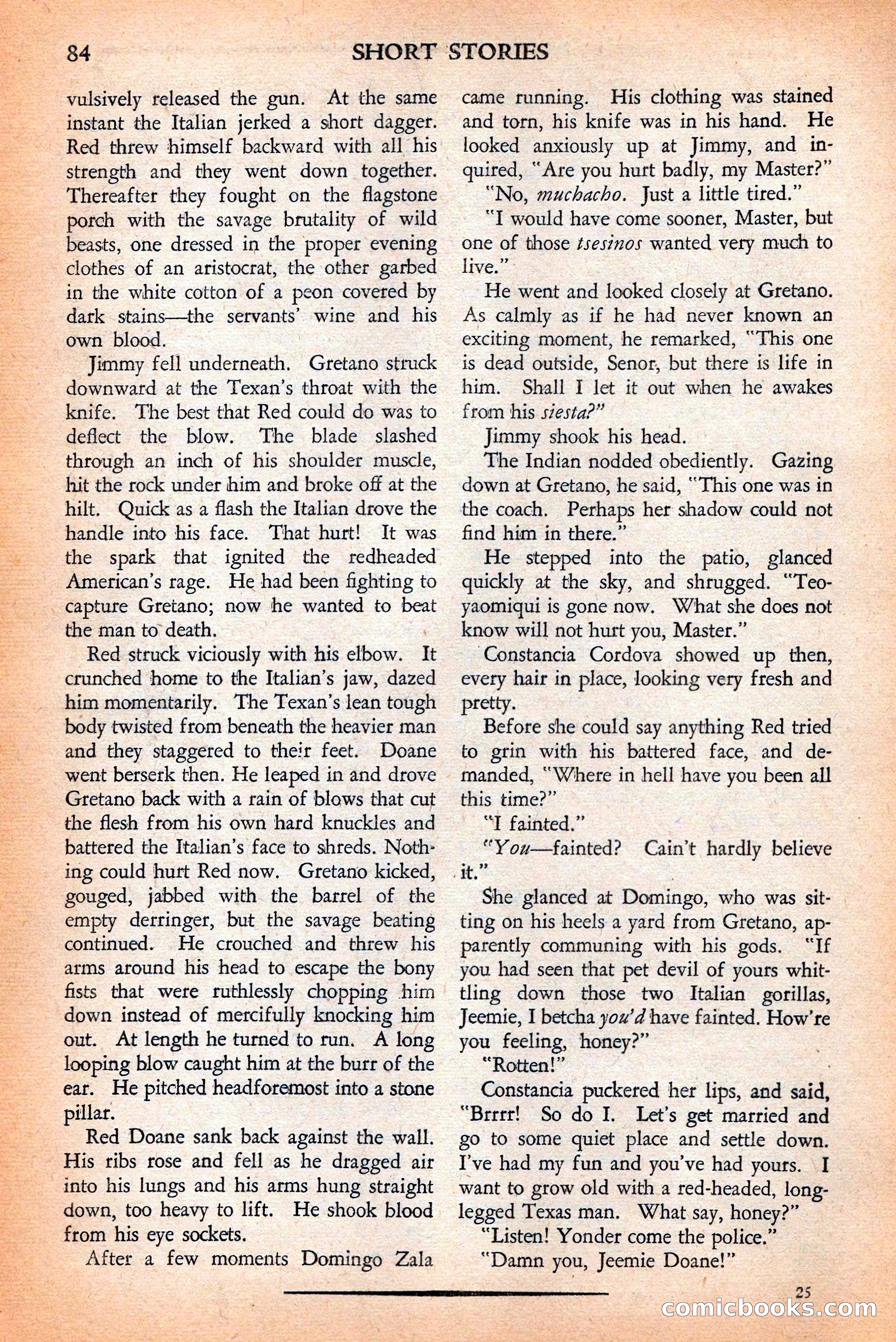 Short Stories, May 25, 1942 — page 86 of 180