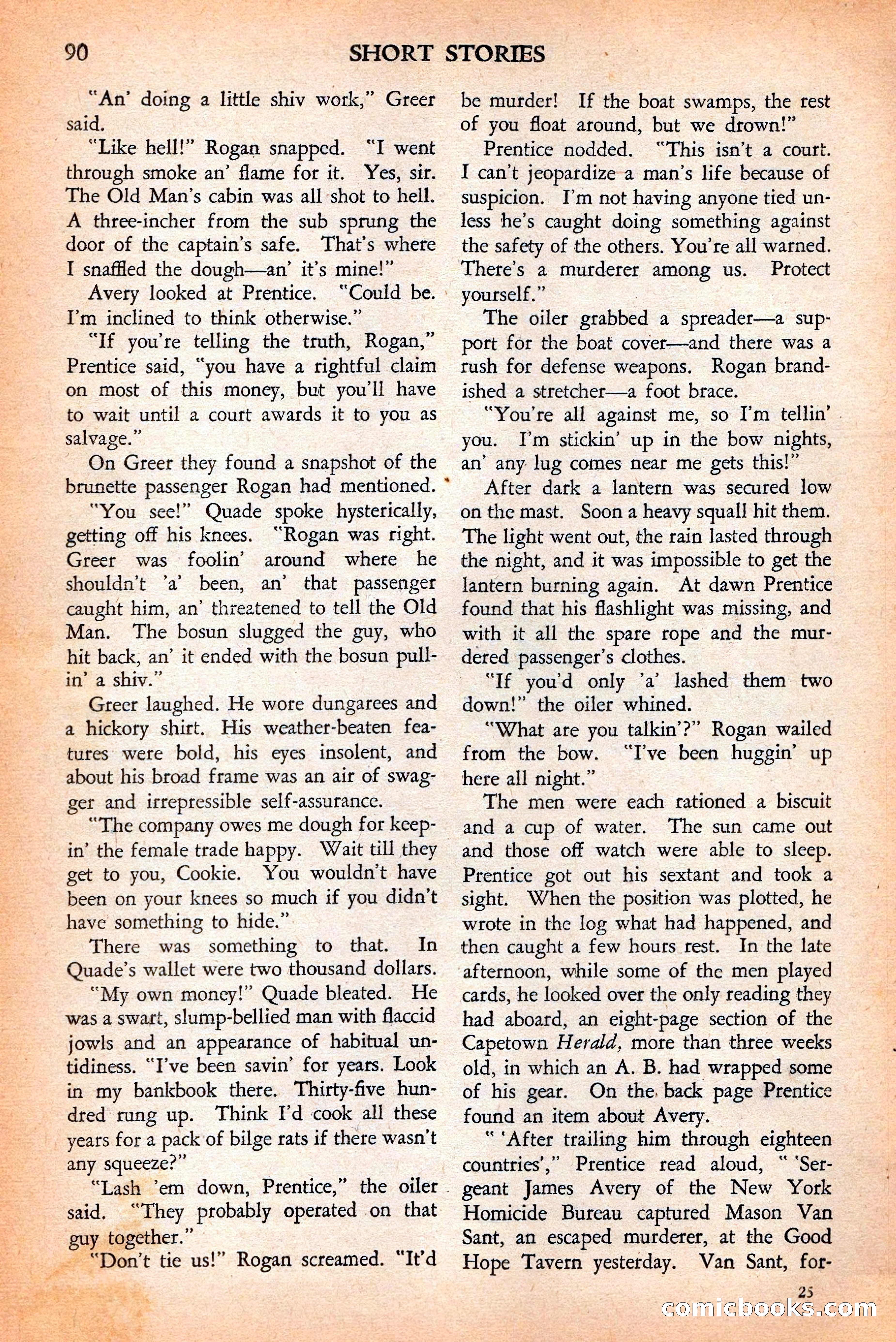 Short Stories, May 25, 1942 — page 92 of 180