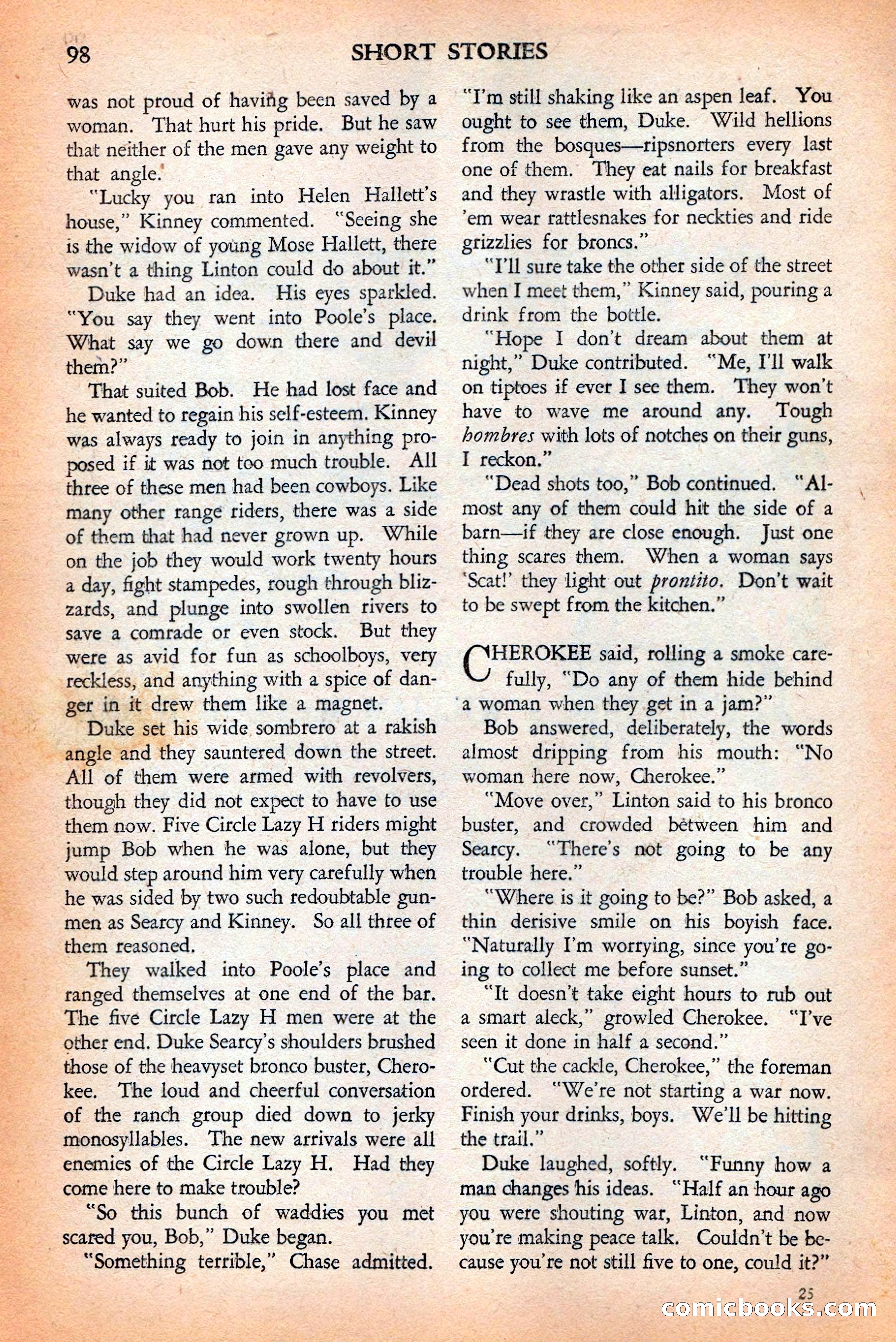 Short Stories, May 25, 1942 — page 100 of 180