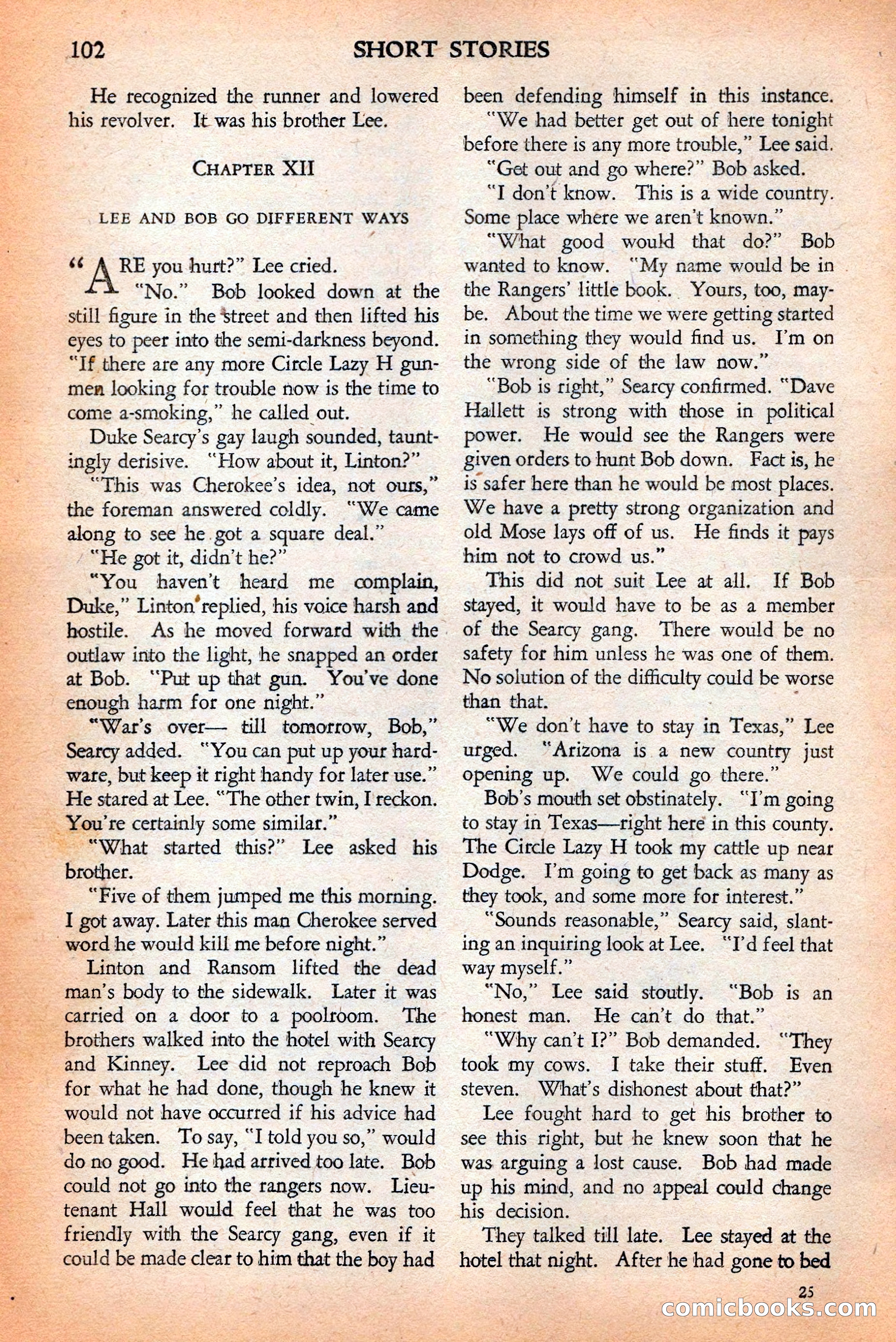 Short Stories, May 25, 1942 — page 104 of 180