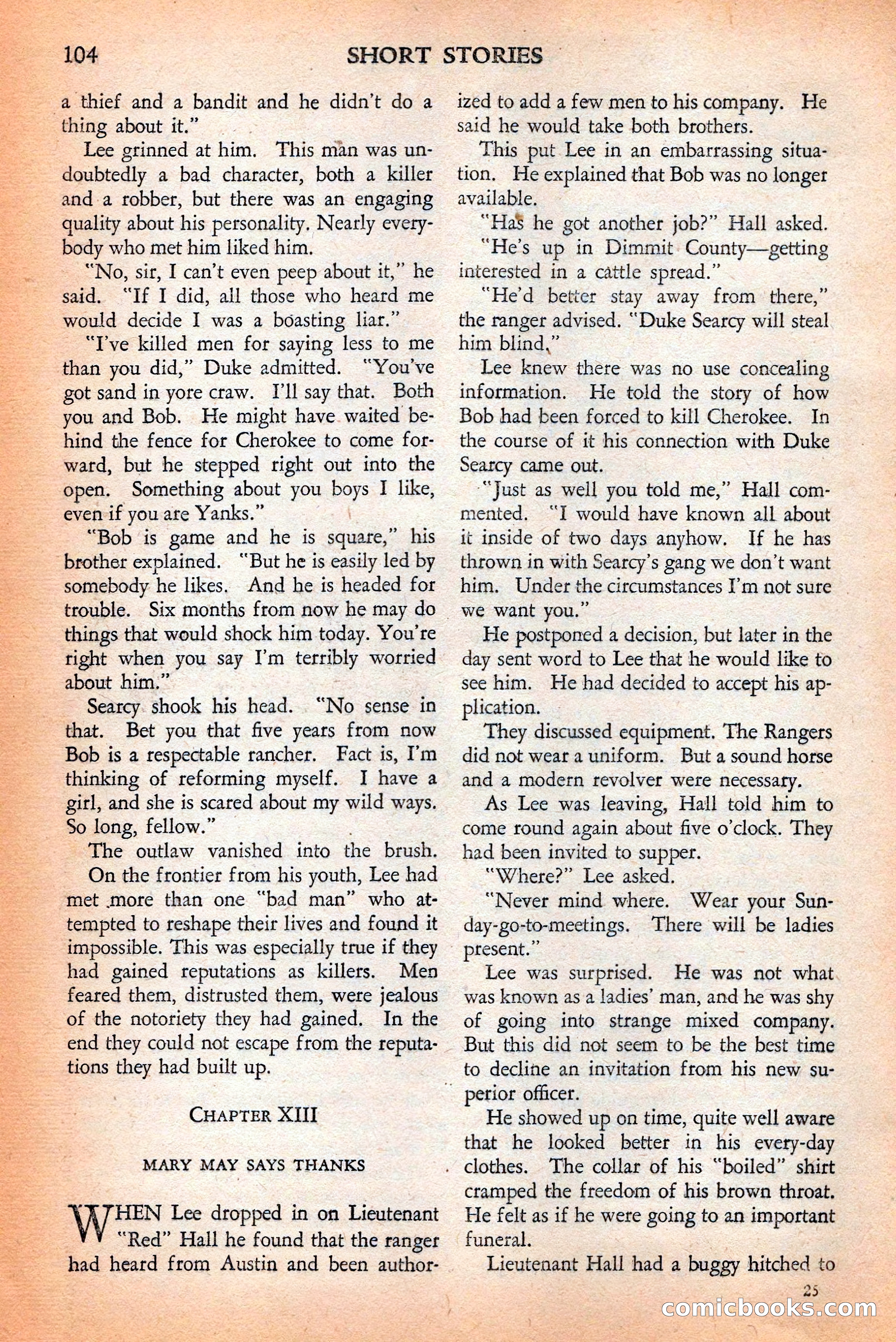 Short Stories, May 25, 1942 — page 106 of 180