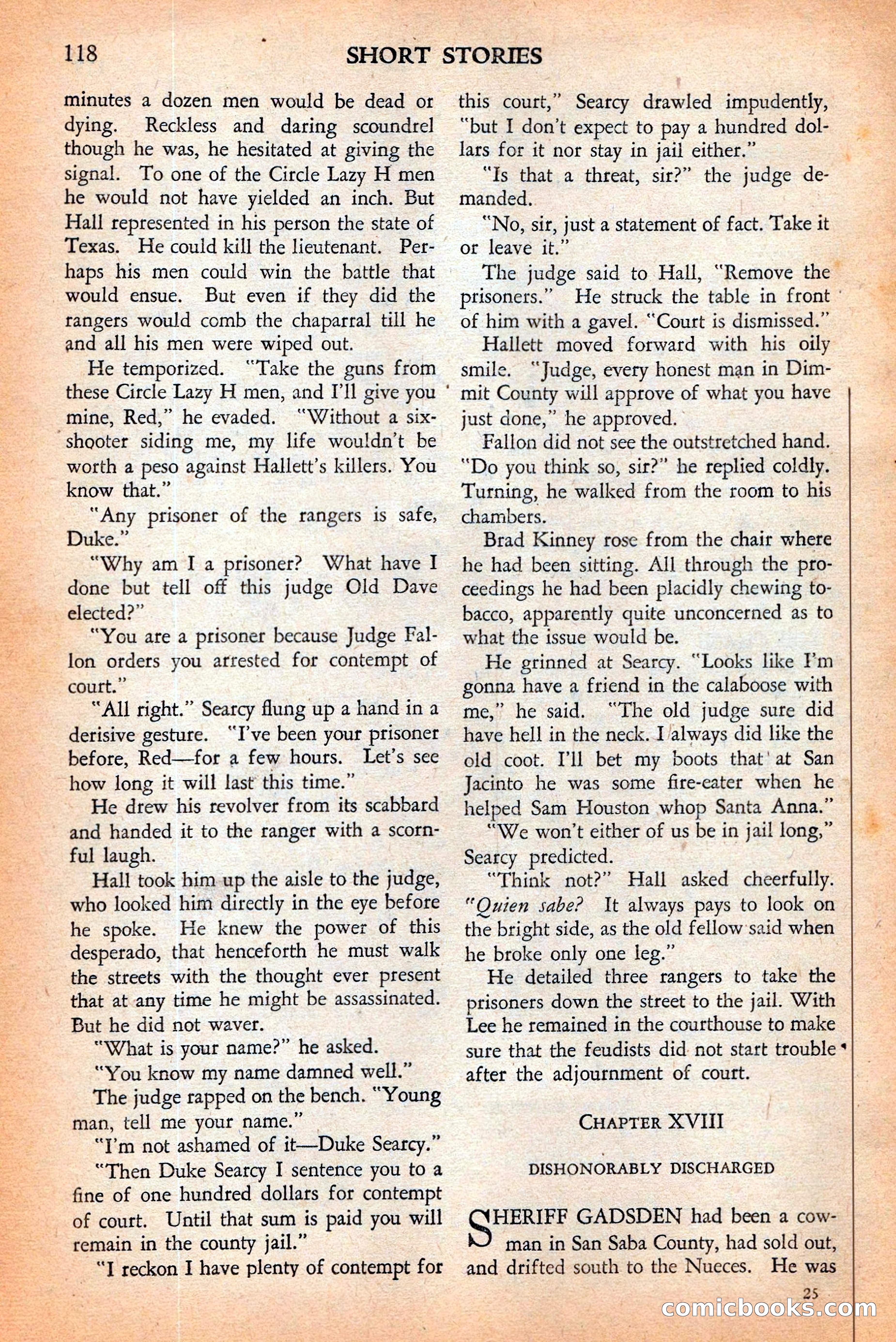 Short Stories, May 25, 1942 — page 120 of 180