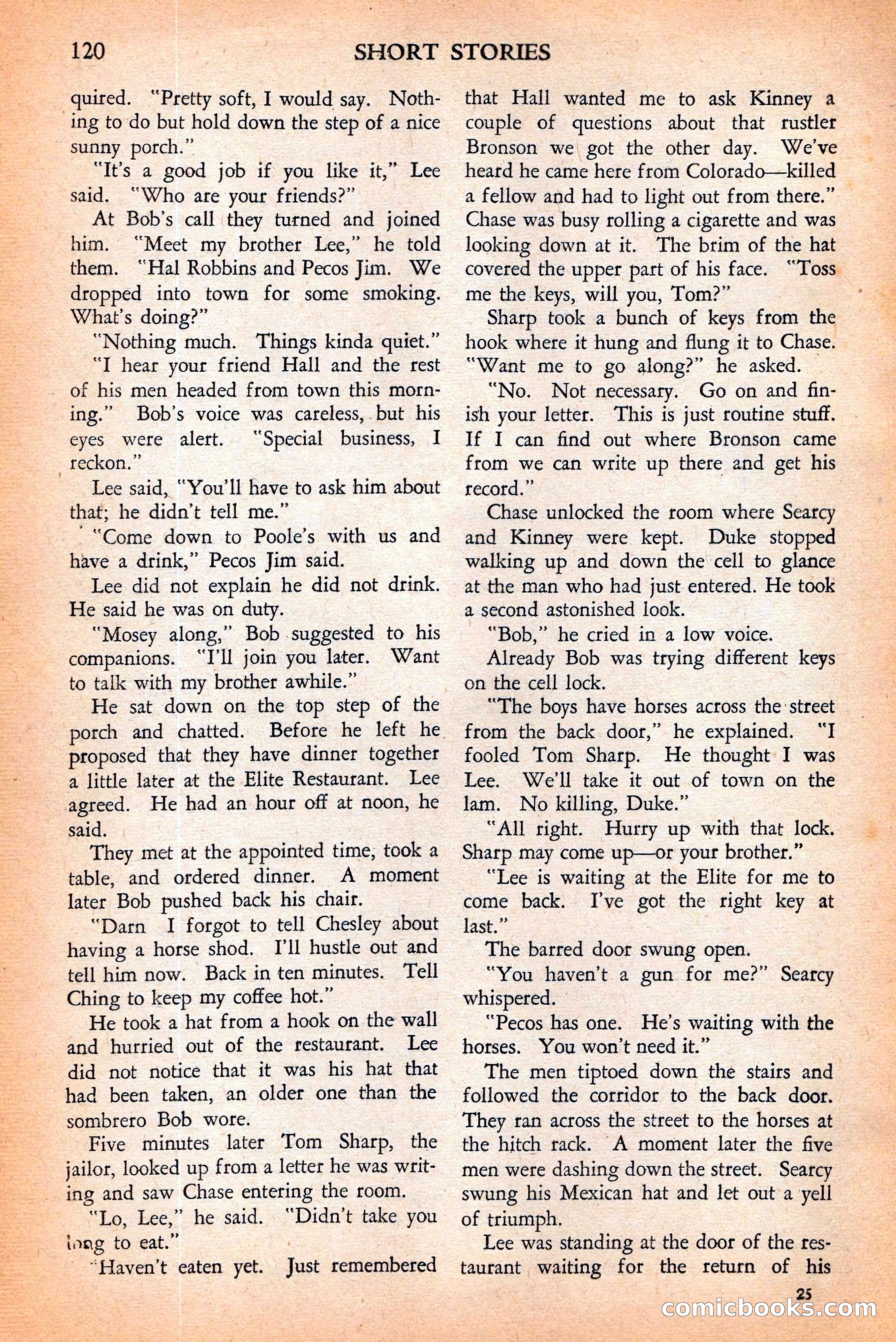 Short Stories, May 25, 1942 — page 122 of 180