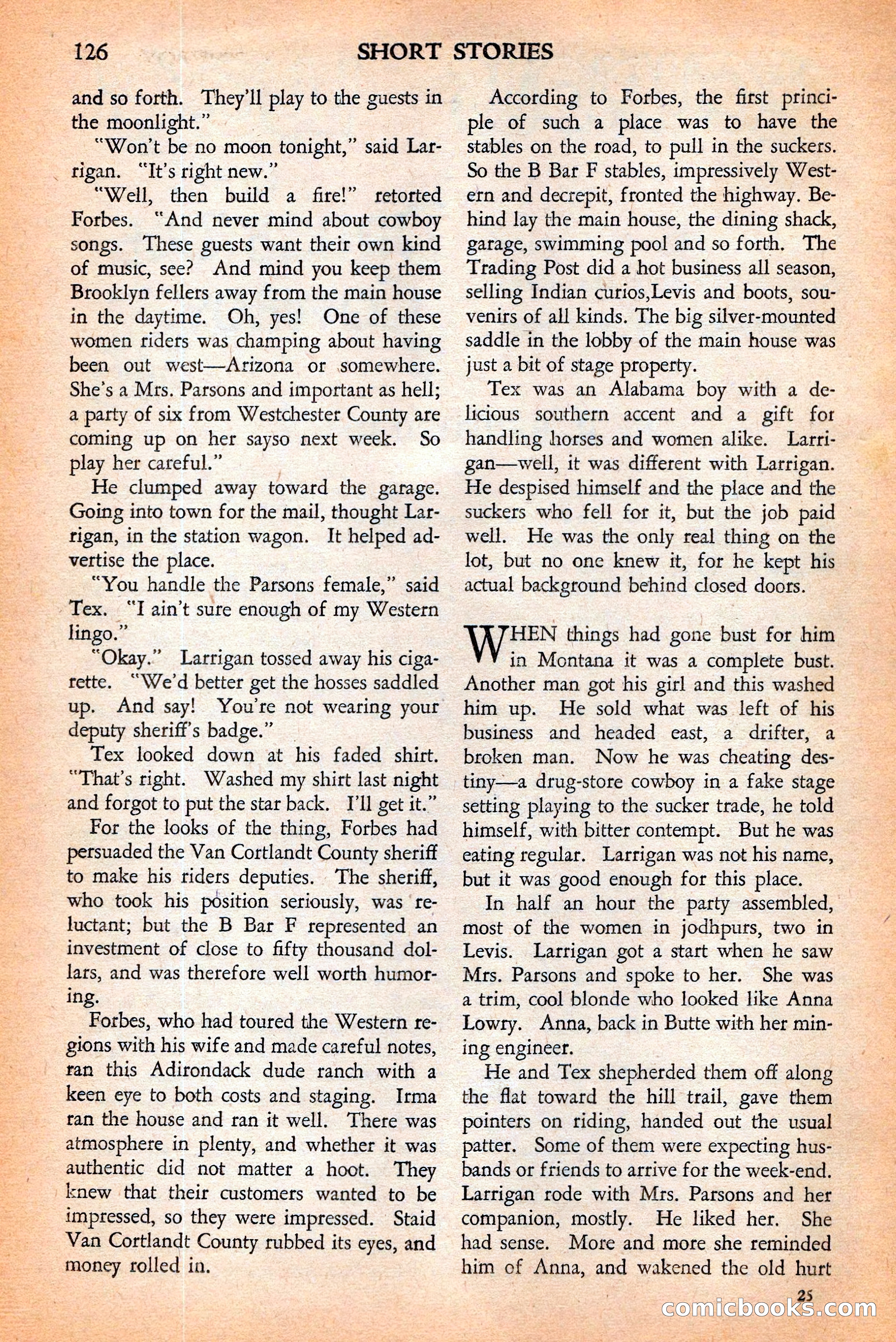 Short Stories, May 25, 1942 — page 128 of 180