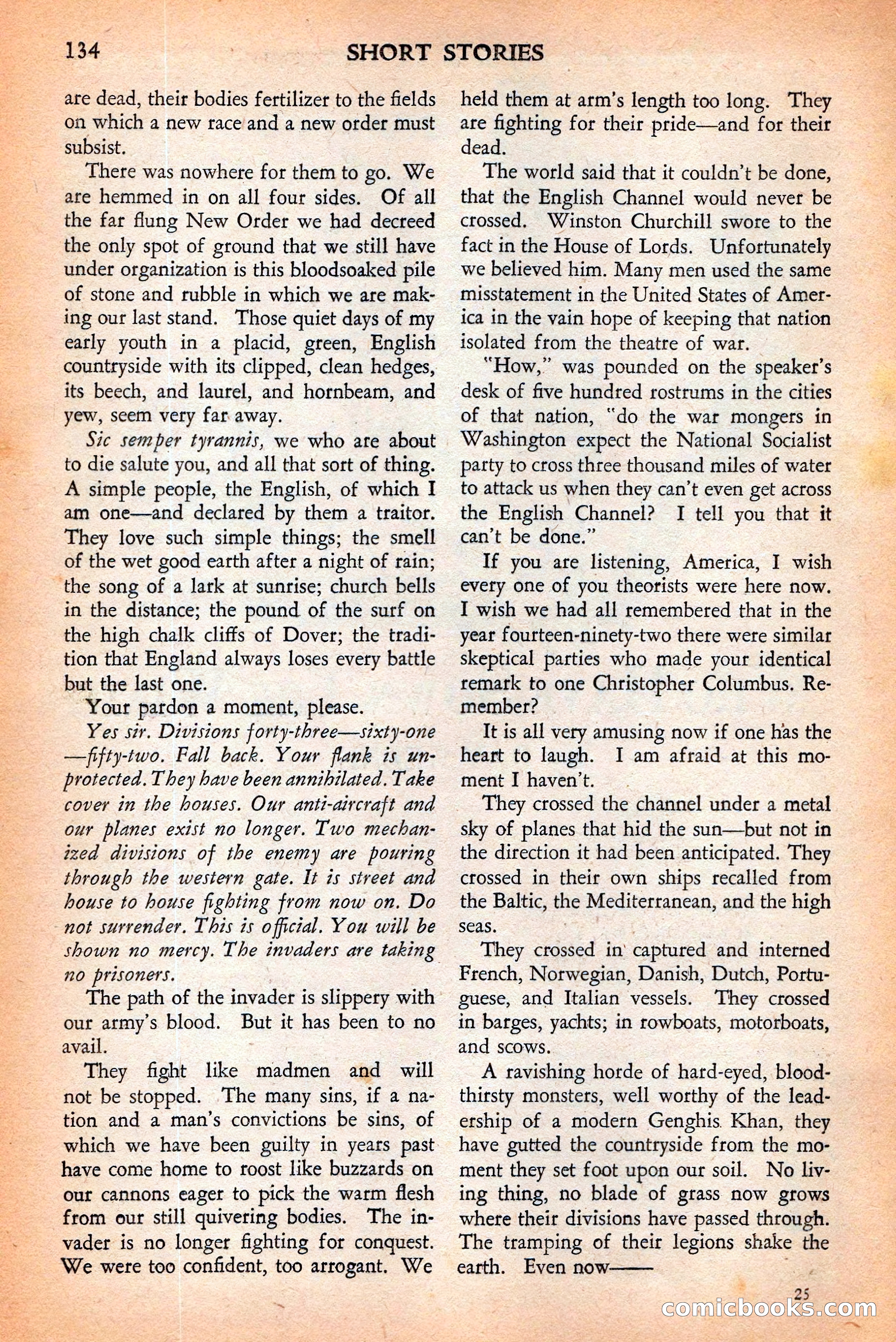 Short Stories, May 25, 1942 — page 136 of 180
