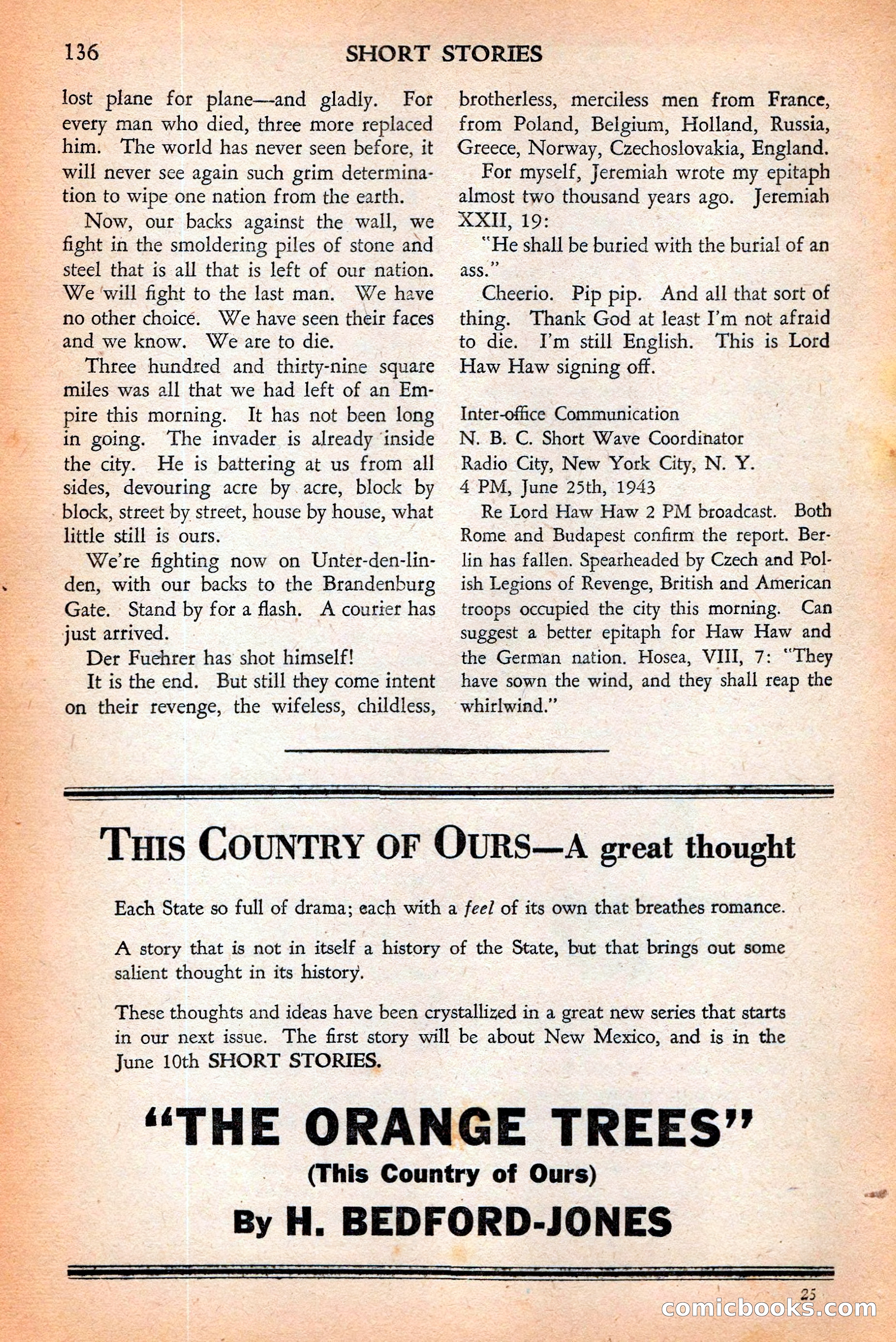 Short Stories, May 25, 1942 — page 138 of 180