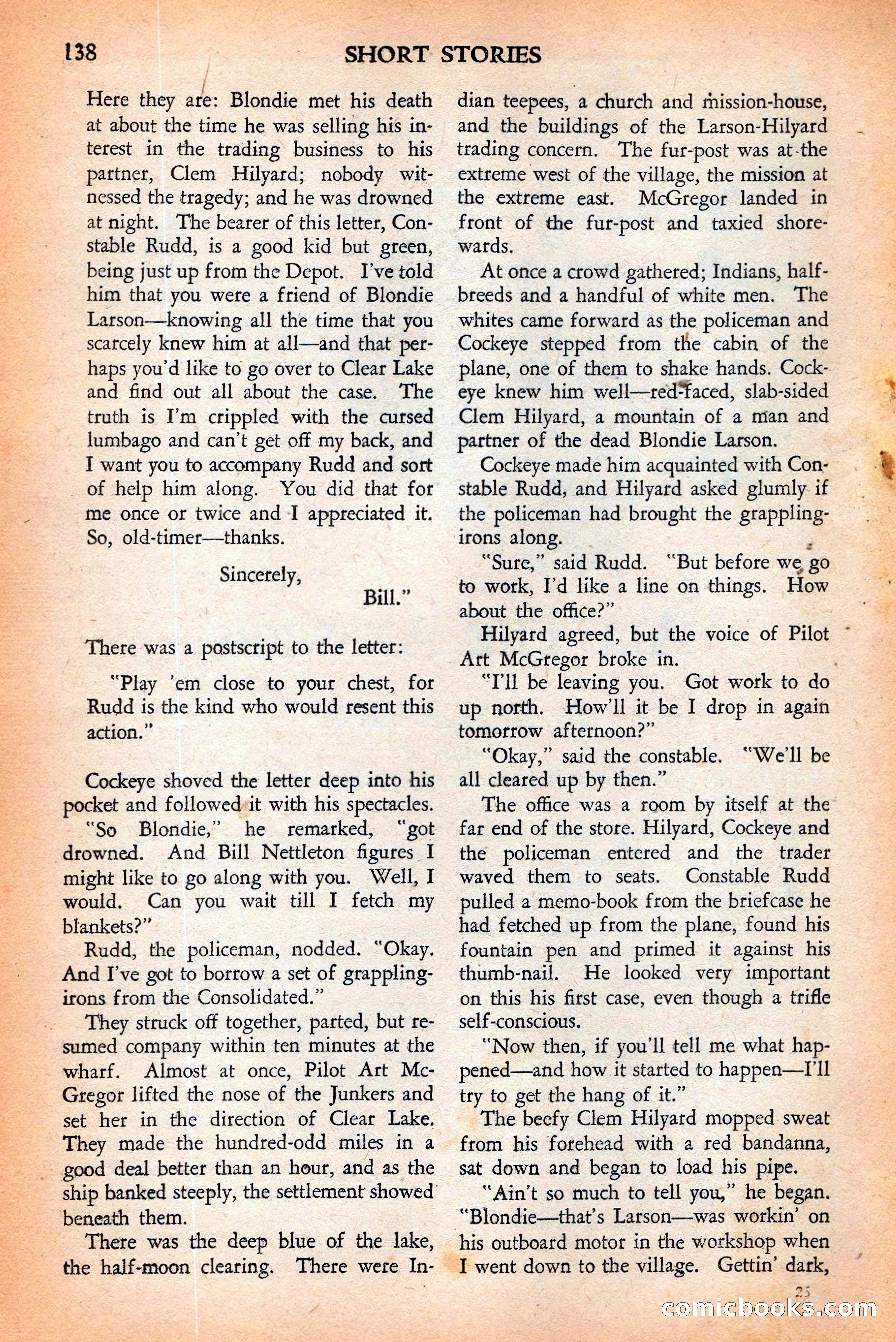 Short Stories, May 25, 1942 — page 140 of 180