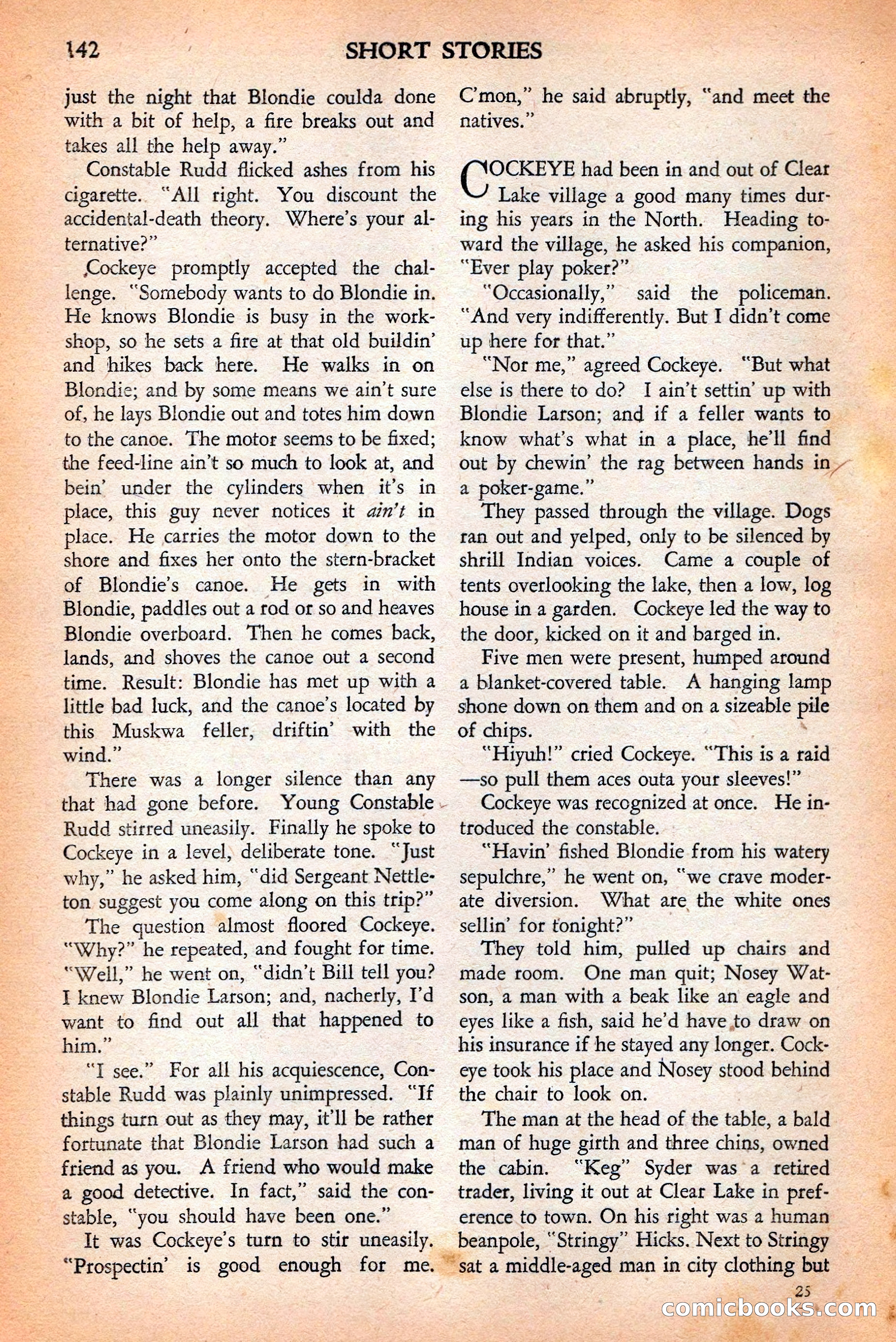 Short Stories, May 25, 1942 — page 144 of 180