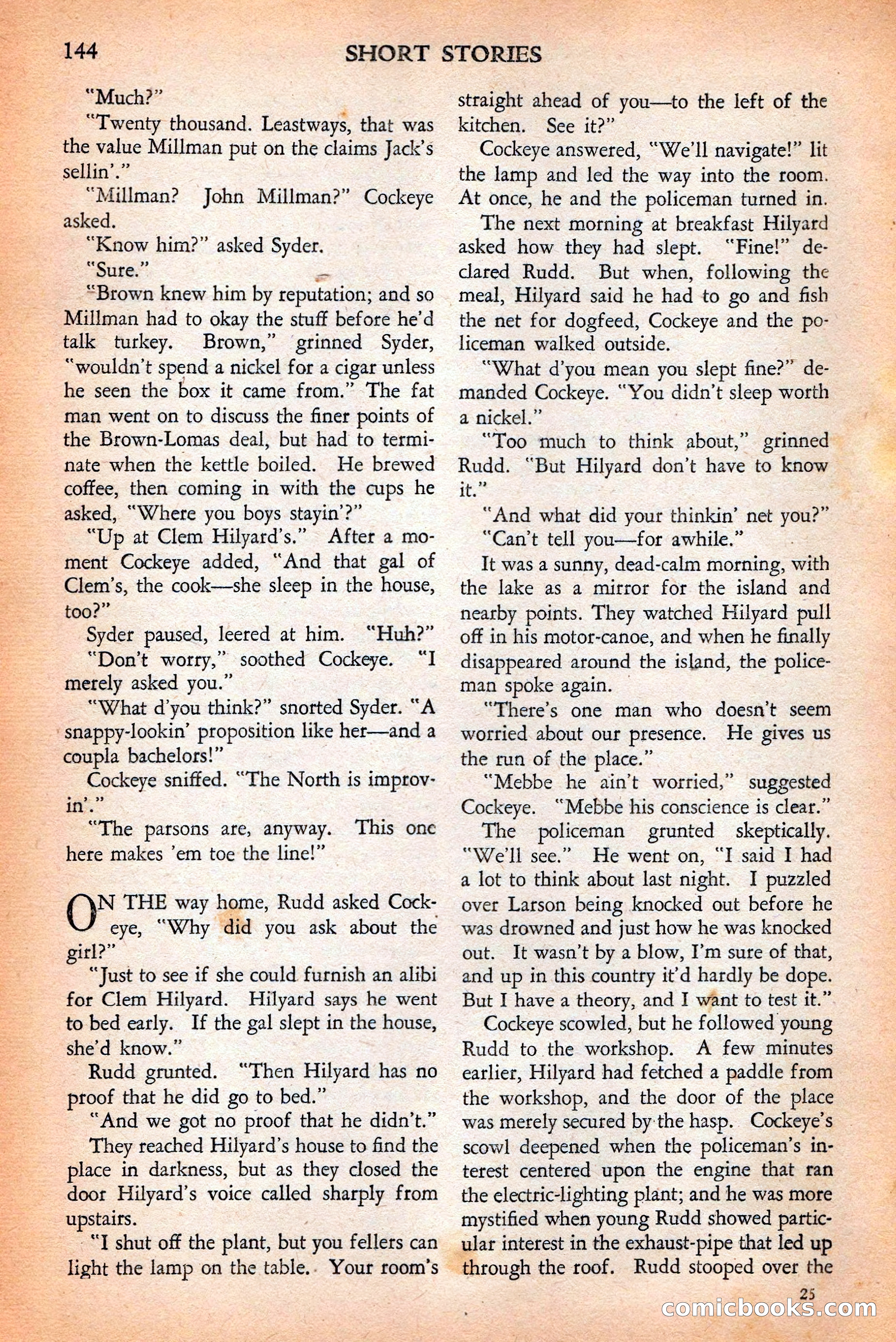 Short Stories, May 25, 1942 — page 146 of 180