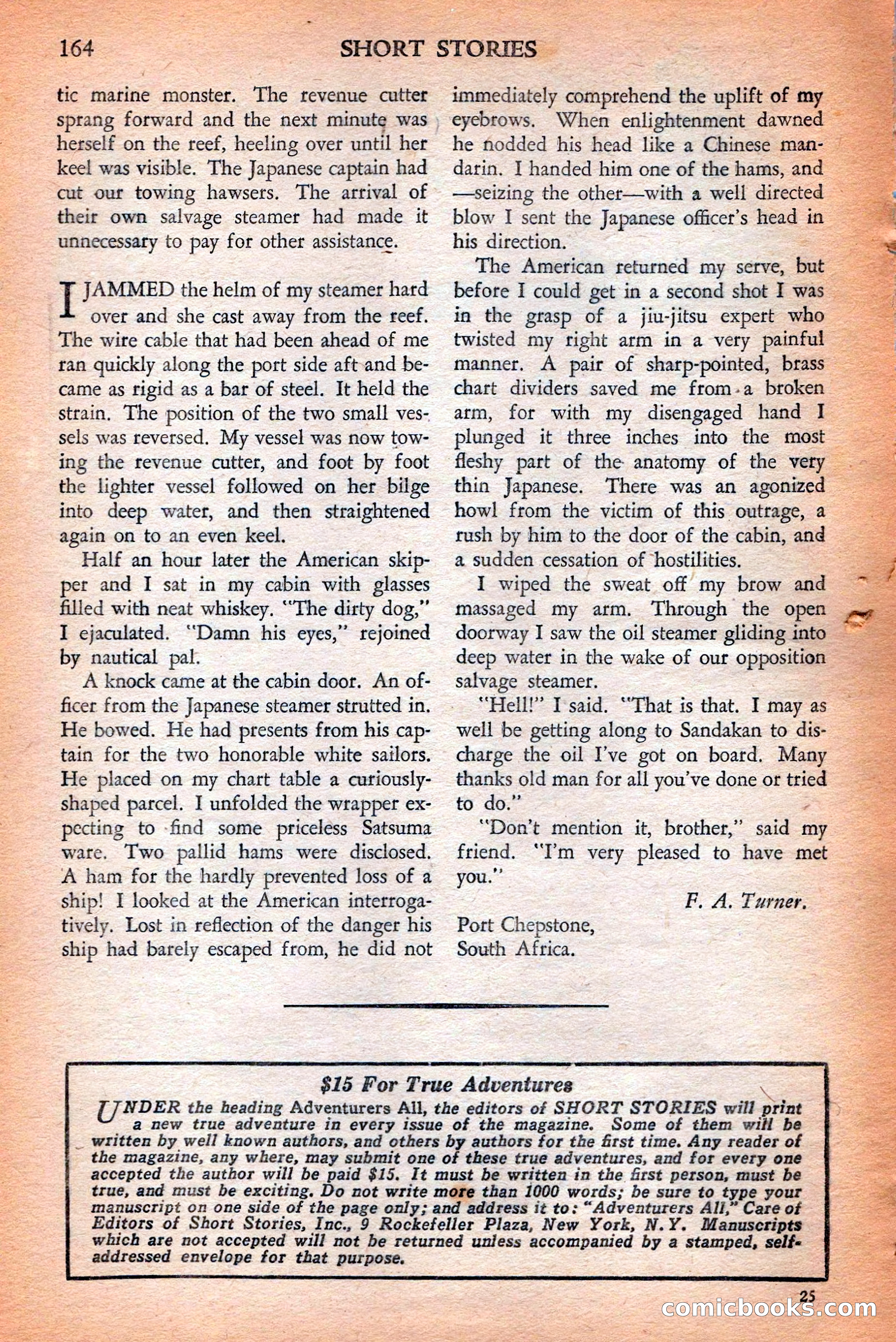 Short Stories, May 25, 1942 — page 166 of 180