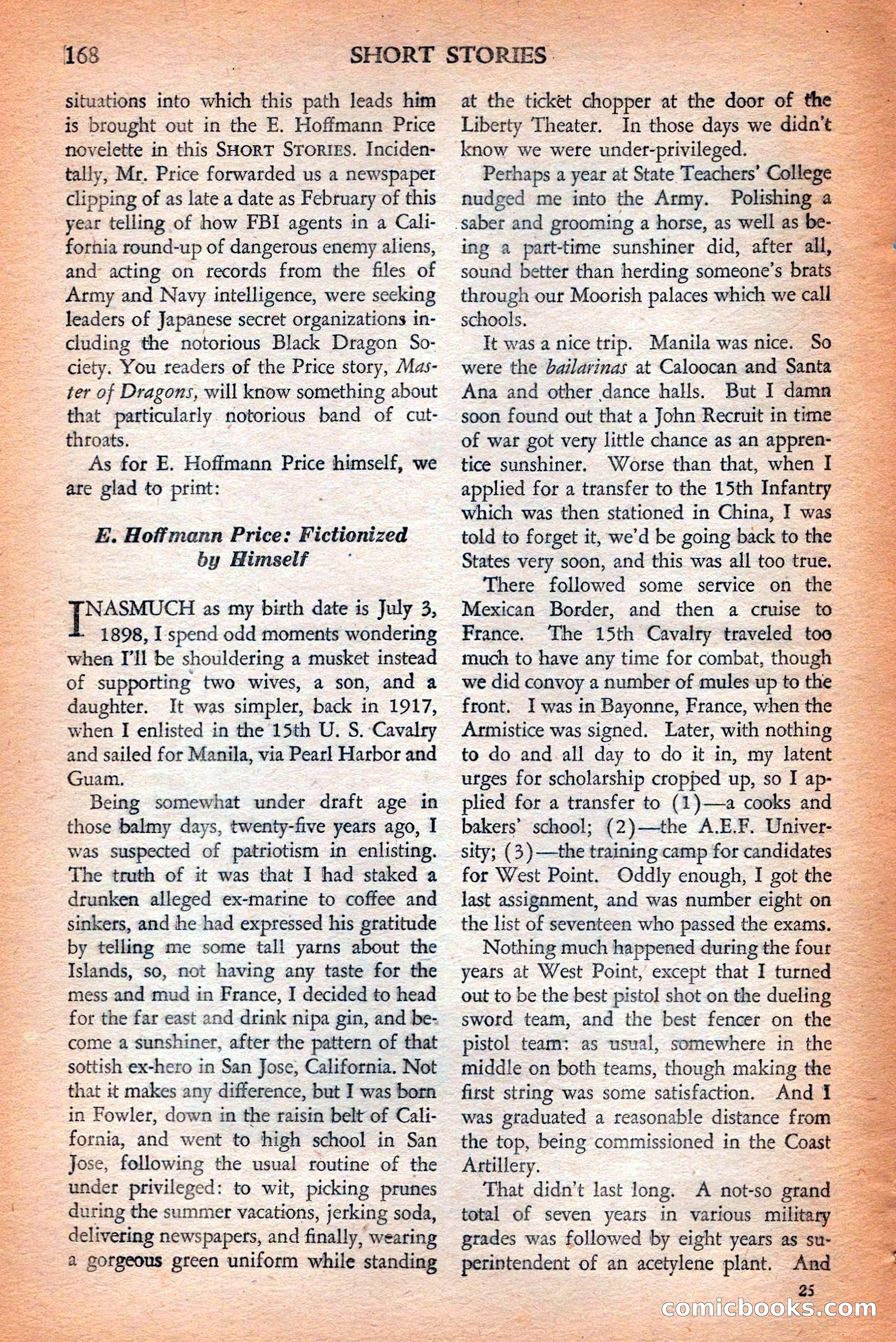 Short Stories, May 25, 1942 — page 170 of 180
