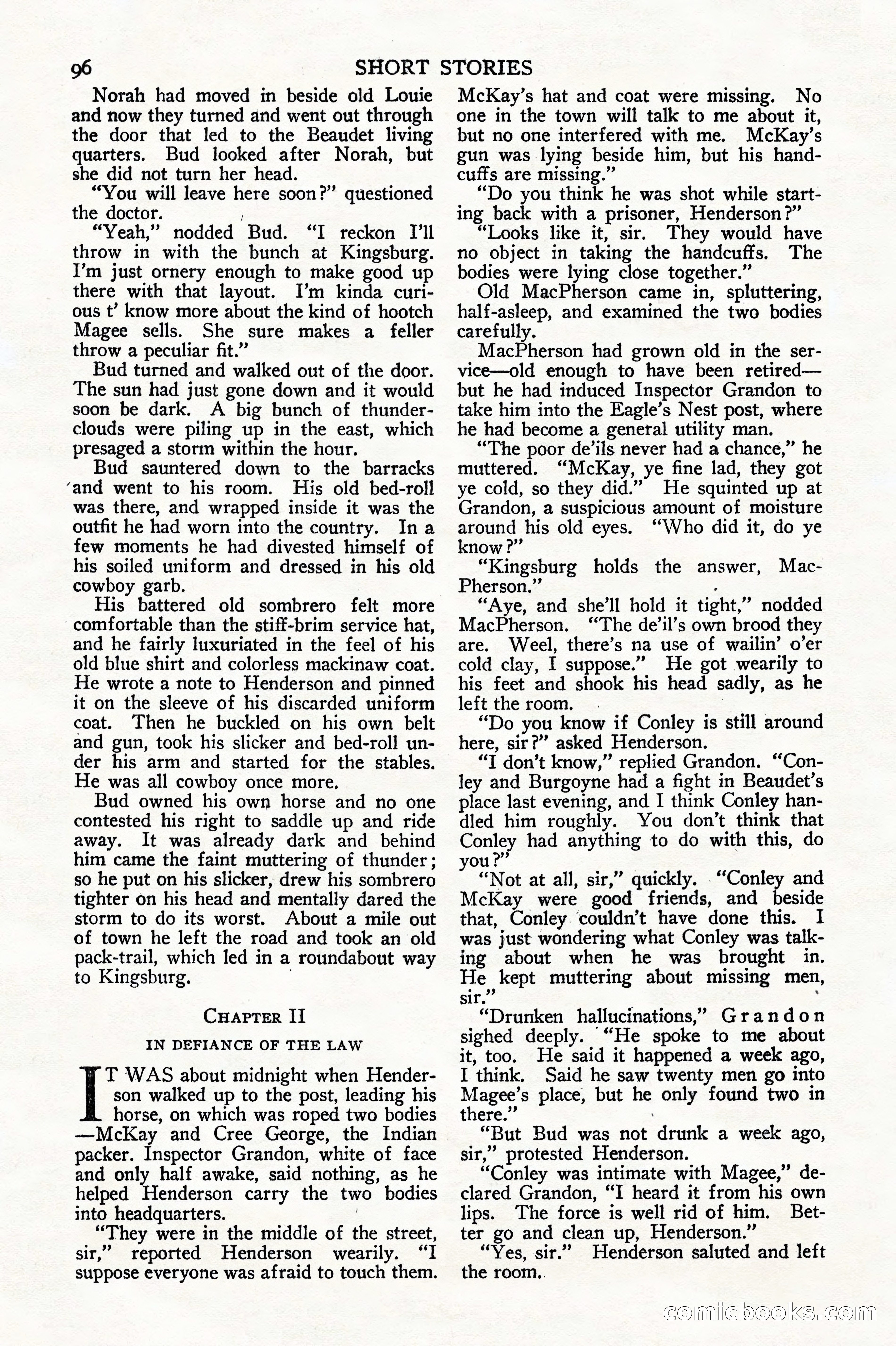 Short Stories, Early October 1923 — page 98 of 180