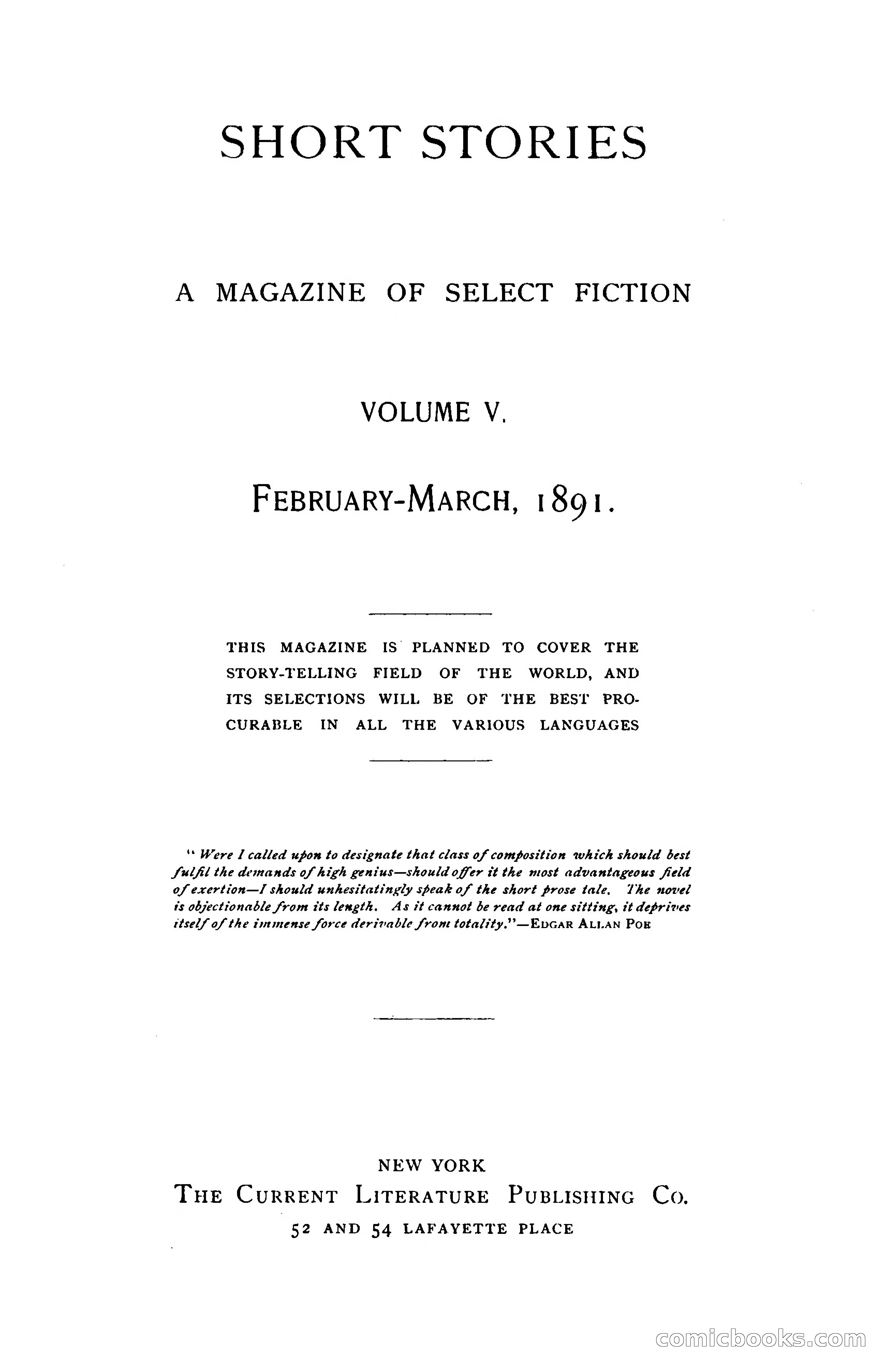 Short Stories Magazine Cover — page 9 of 400